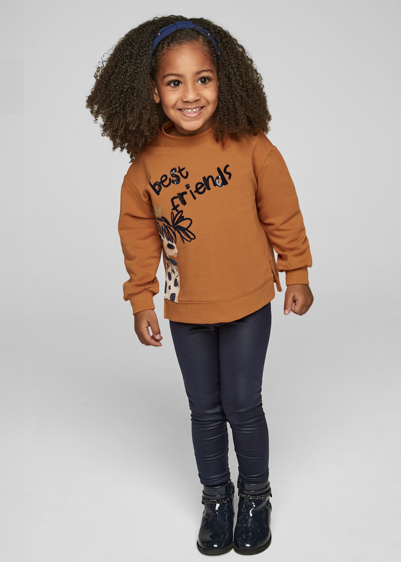 Girl Leggings and Sweatshirt Set