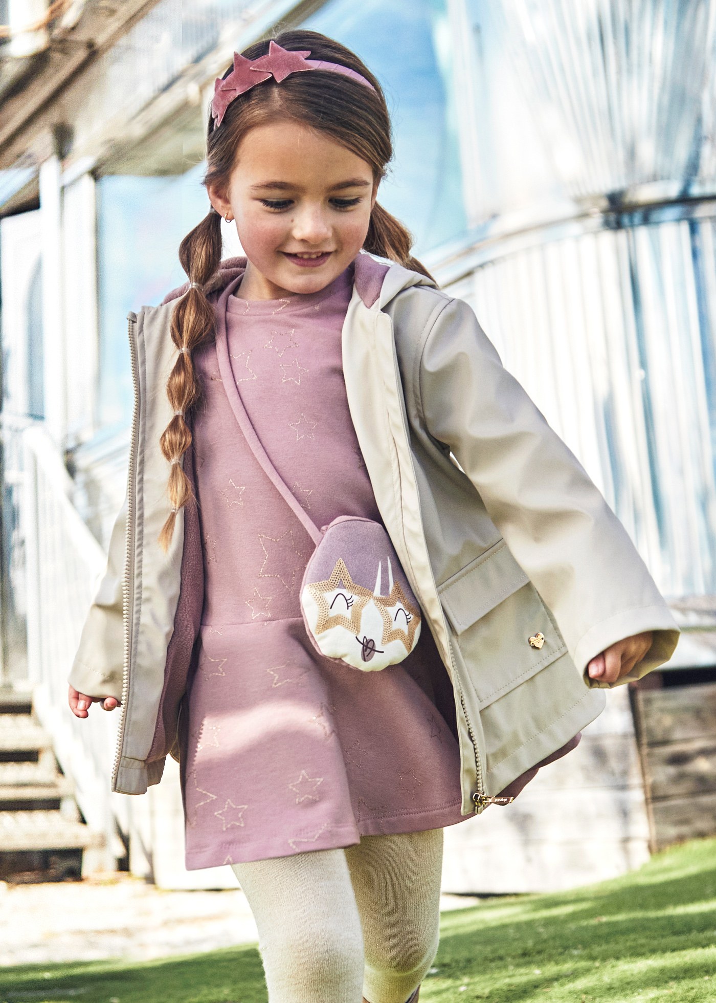 Vestido con bolsa niña