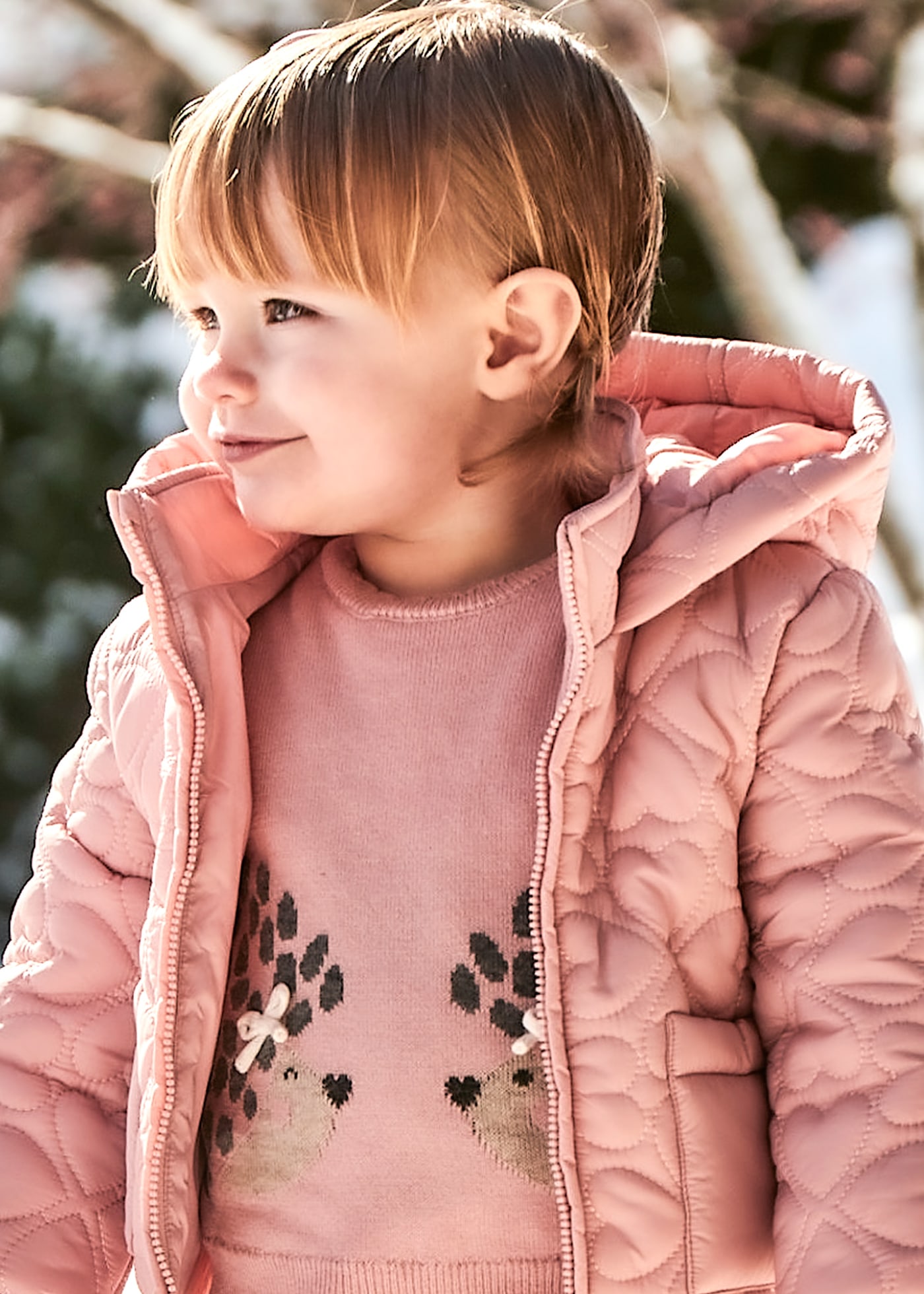 Żakardowy sweter niemowlęcy