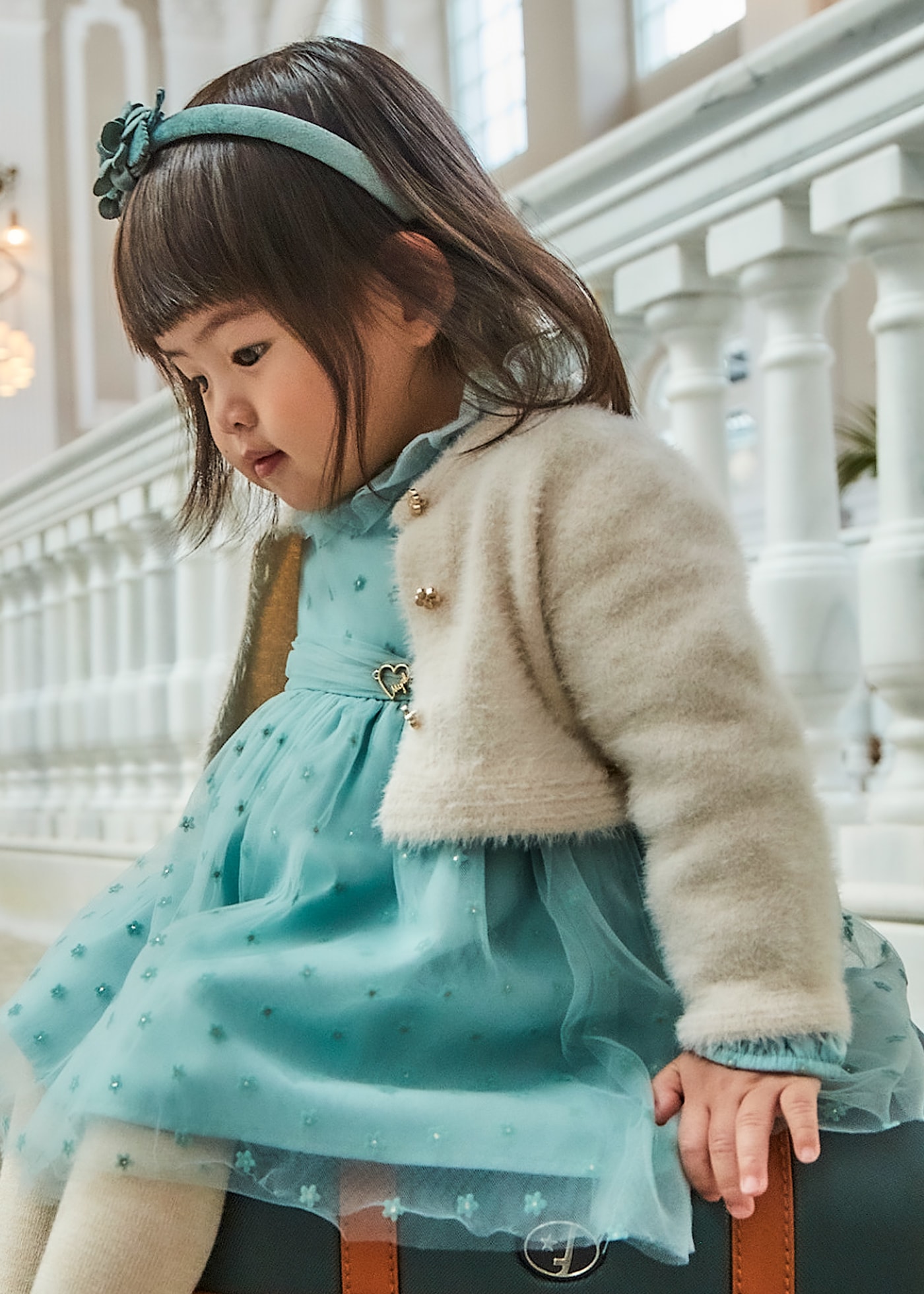 Baby girl fur cardigan best sale