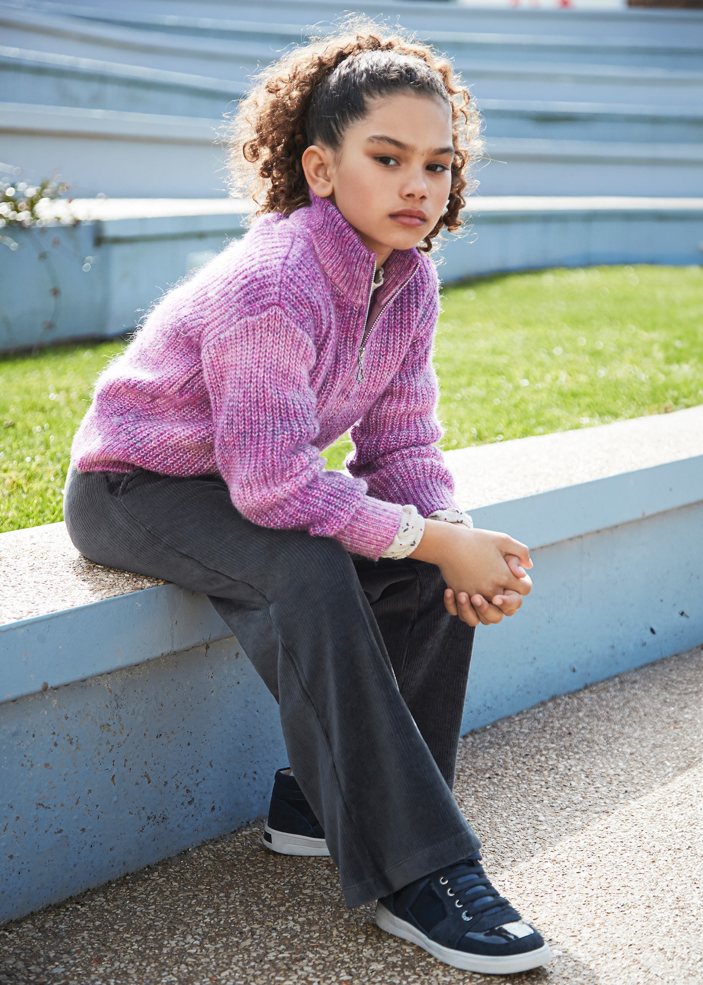 Girl Corduroy Flared Pants