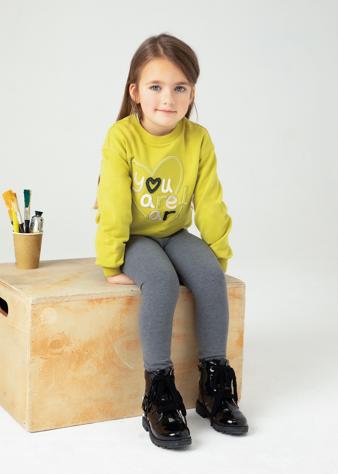 Legginsy dziewczęce basic
