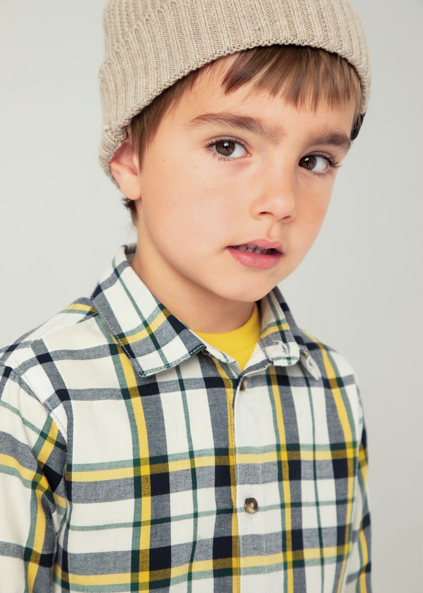 Camisa cuadros niño