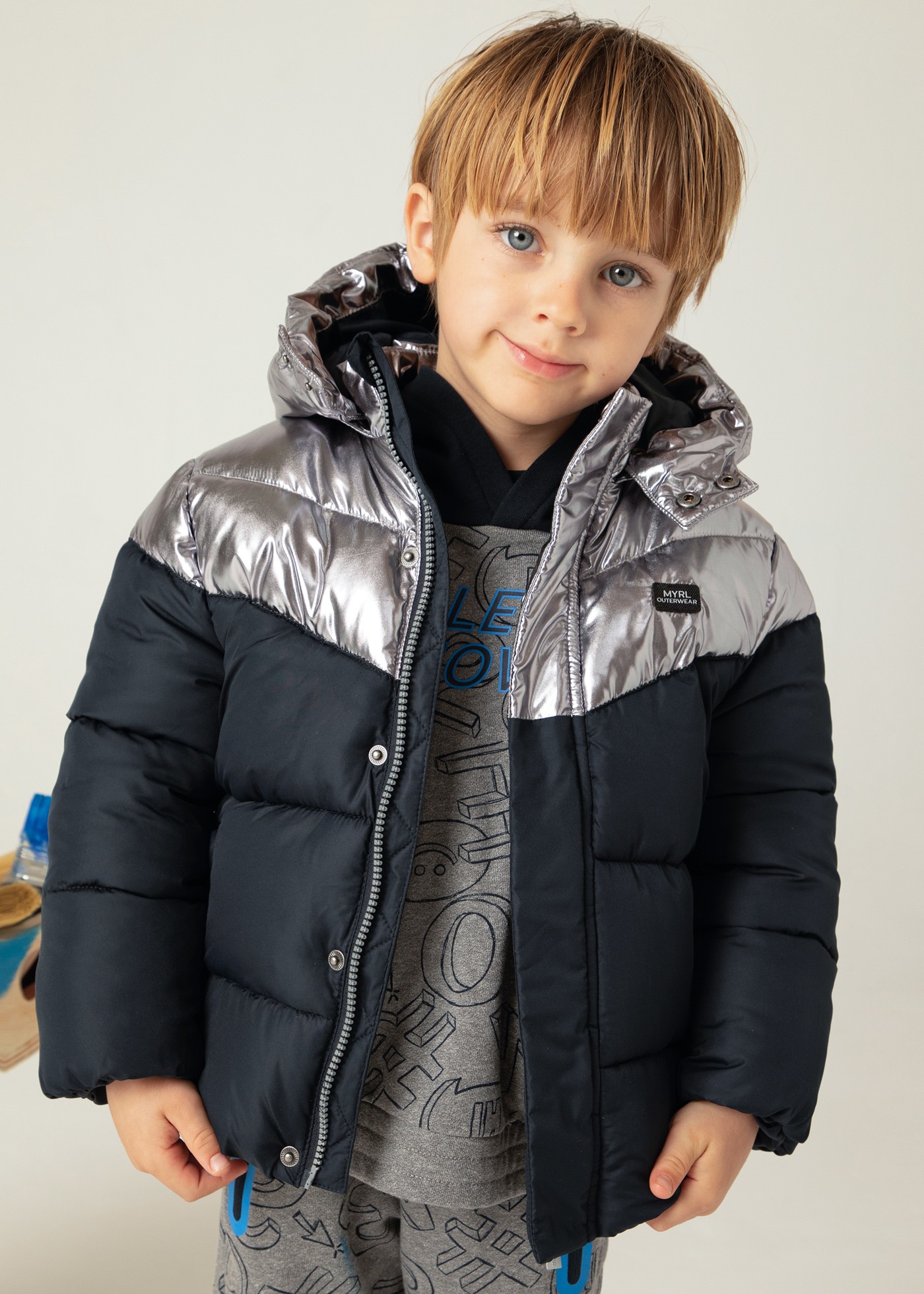 Boy Multicolored Puffer Jacket