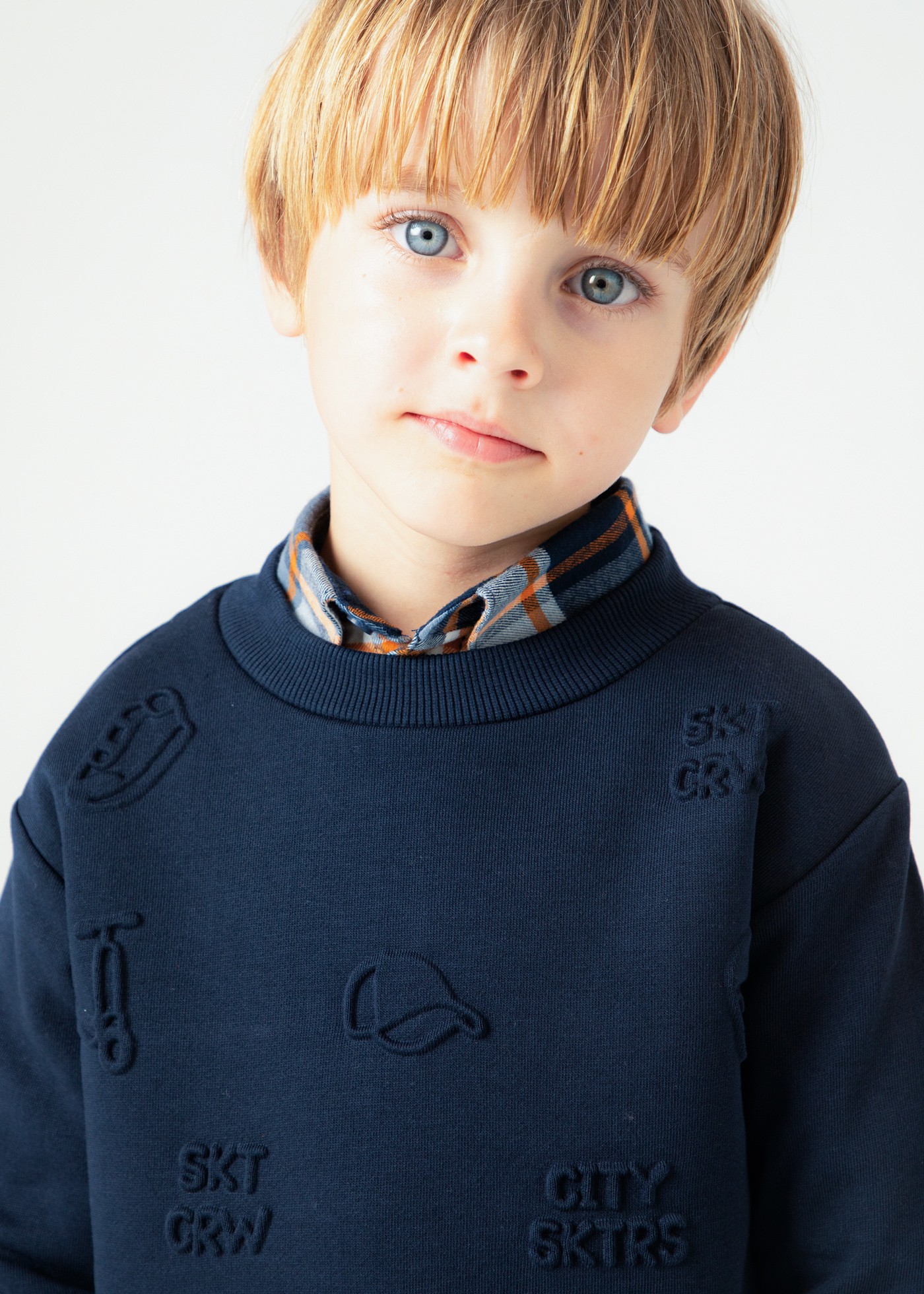 Boy Embossed Sweatshirt