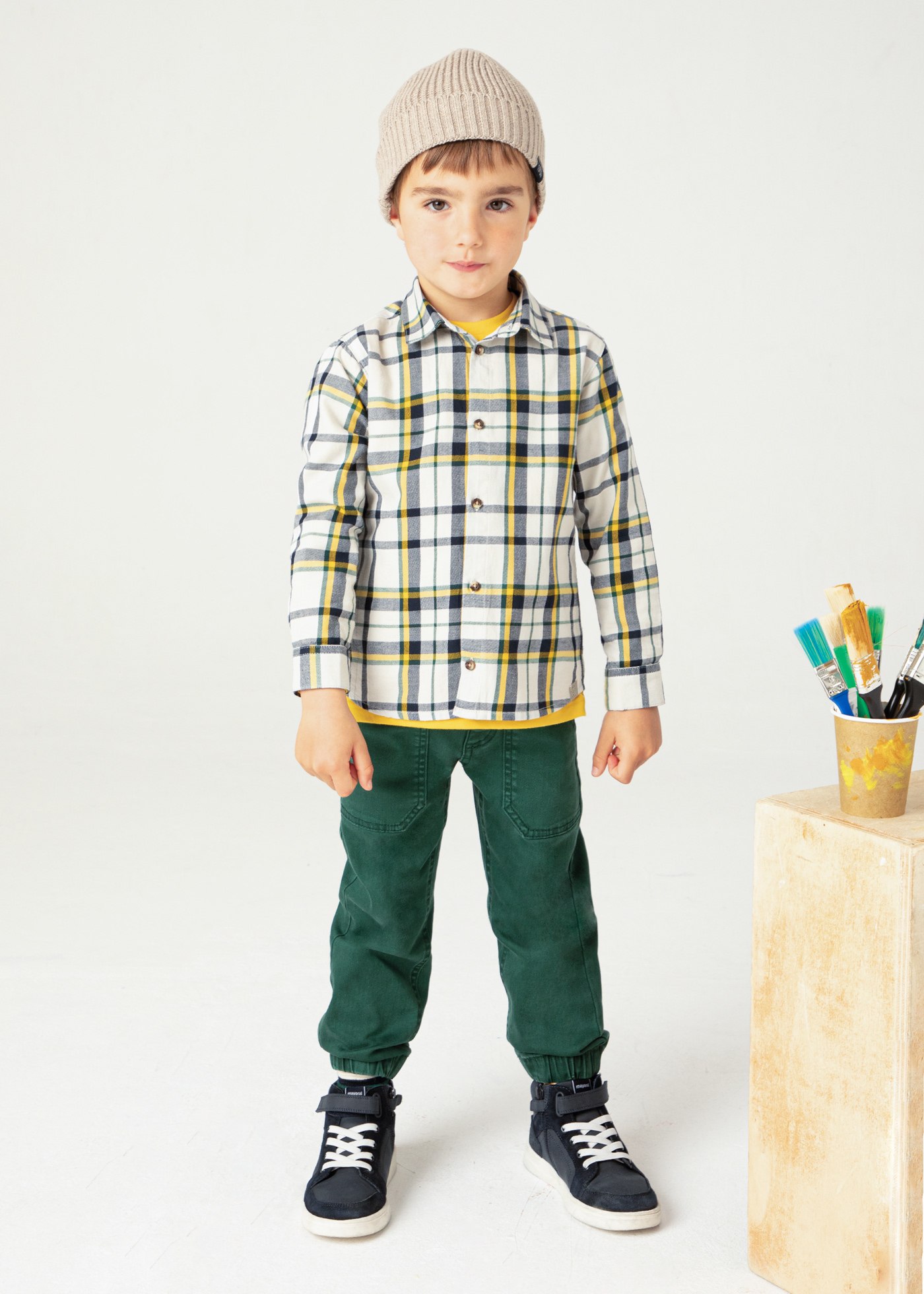 Camisa cuadros niño