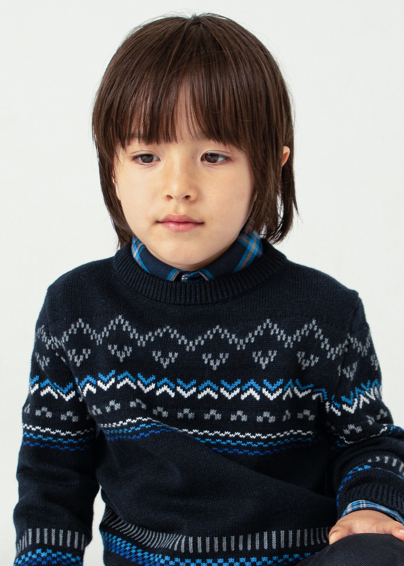Sweter żakardowy dla chłopca