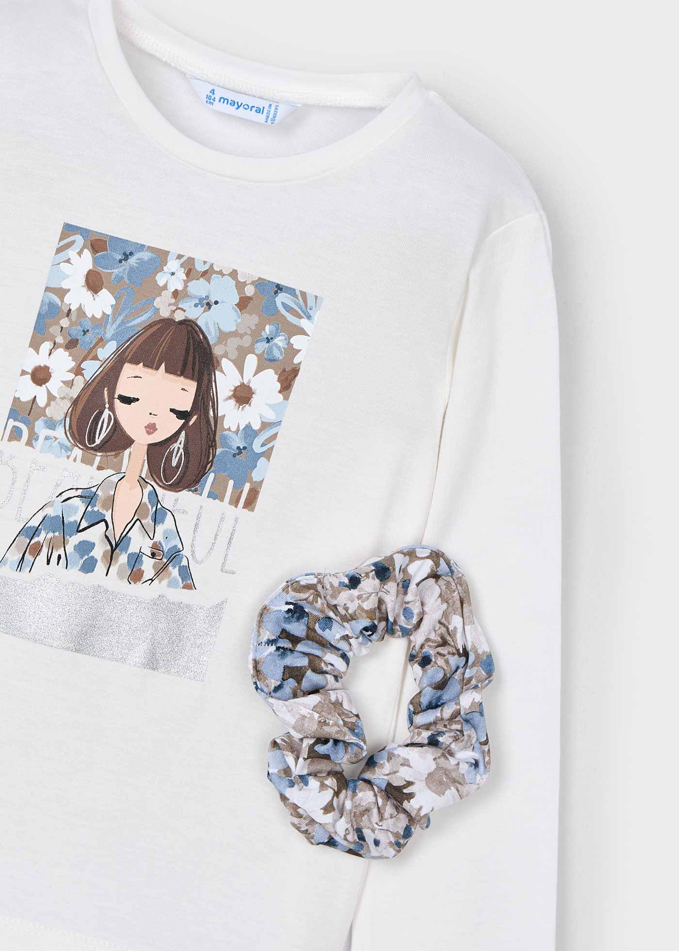 Shirt mit Haargummi Mädchen