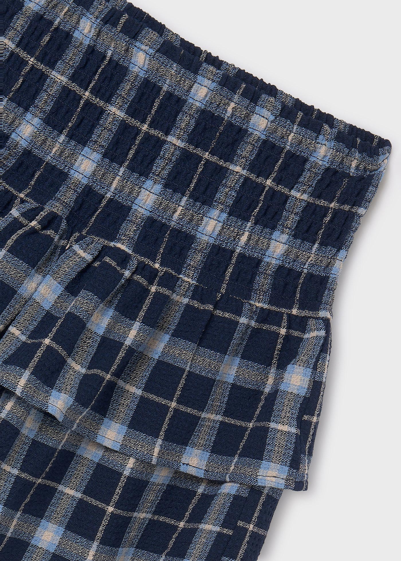 Gonna pantalone quadri volant ragazza