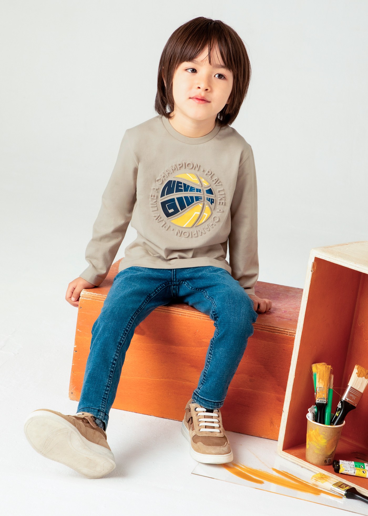 Boy Embossed T-Shirt