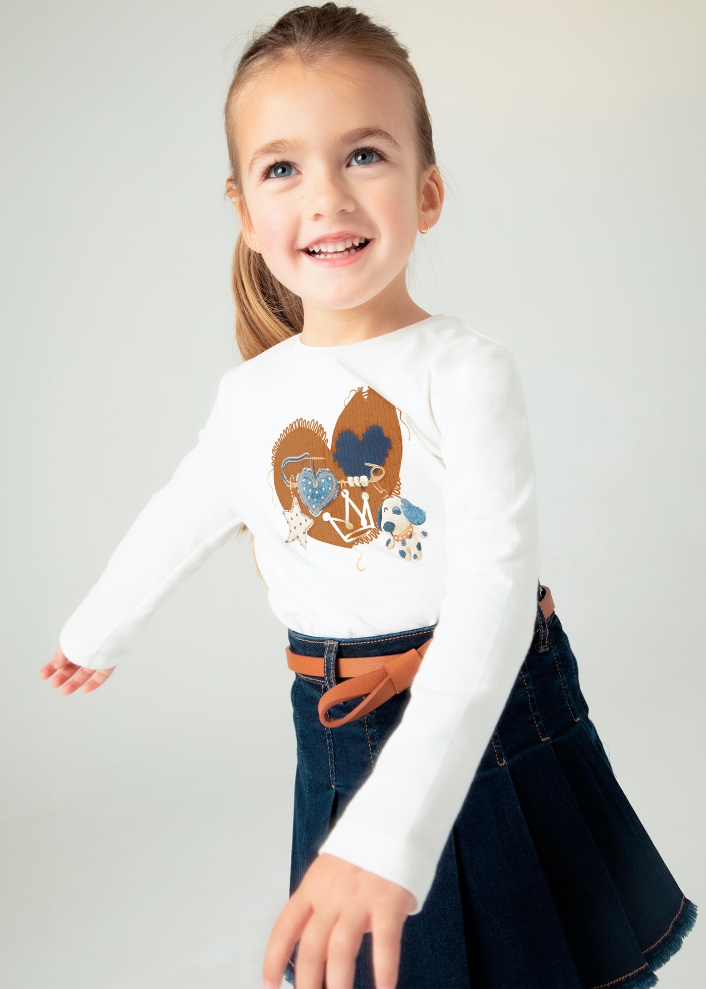 Maglietta con elastico bambina