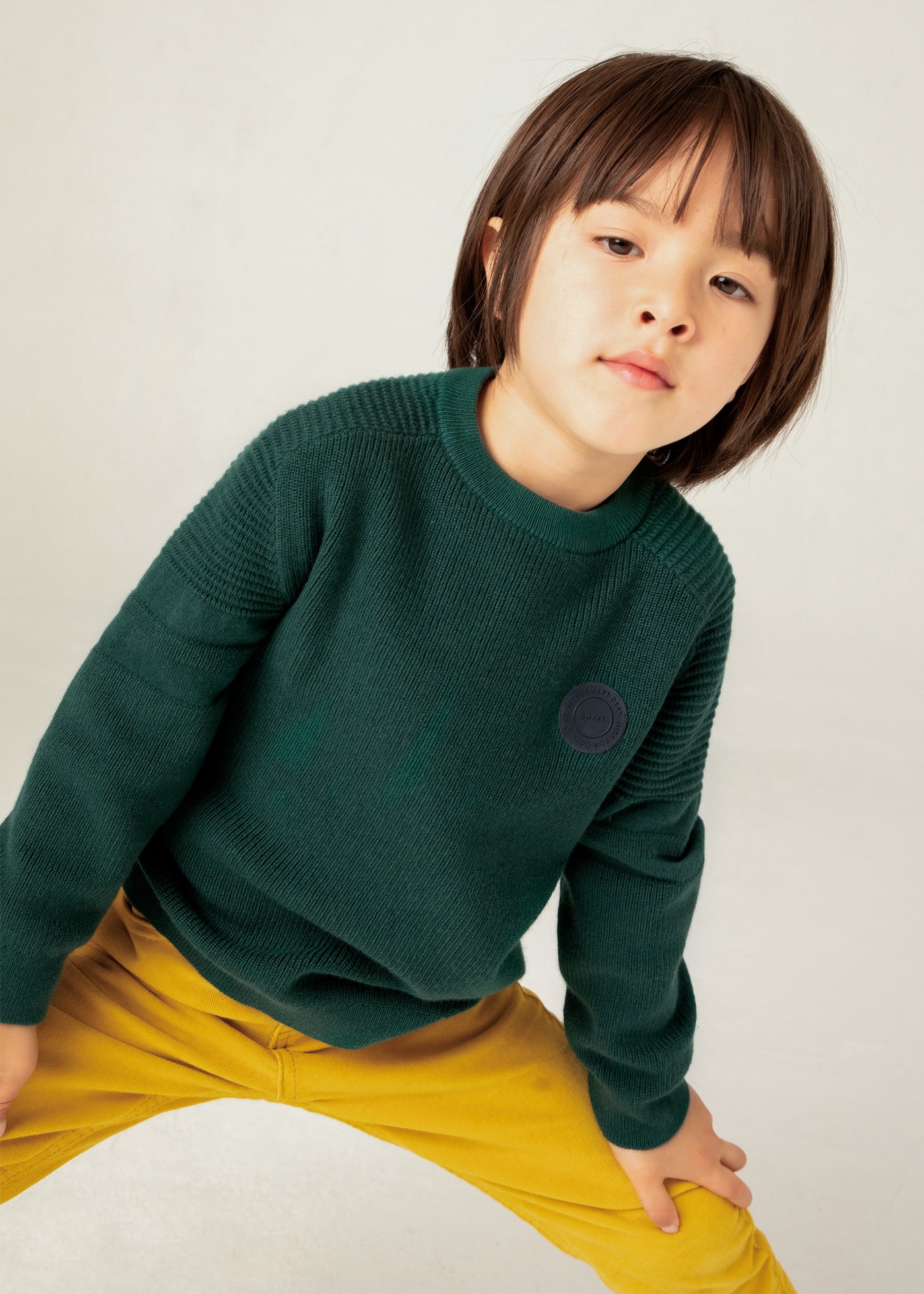 Boy Combined Knit Sweater