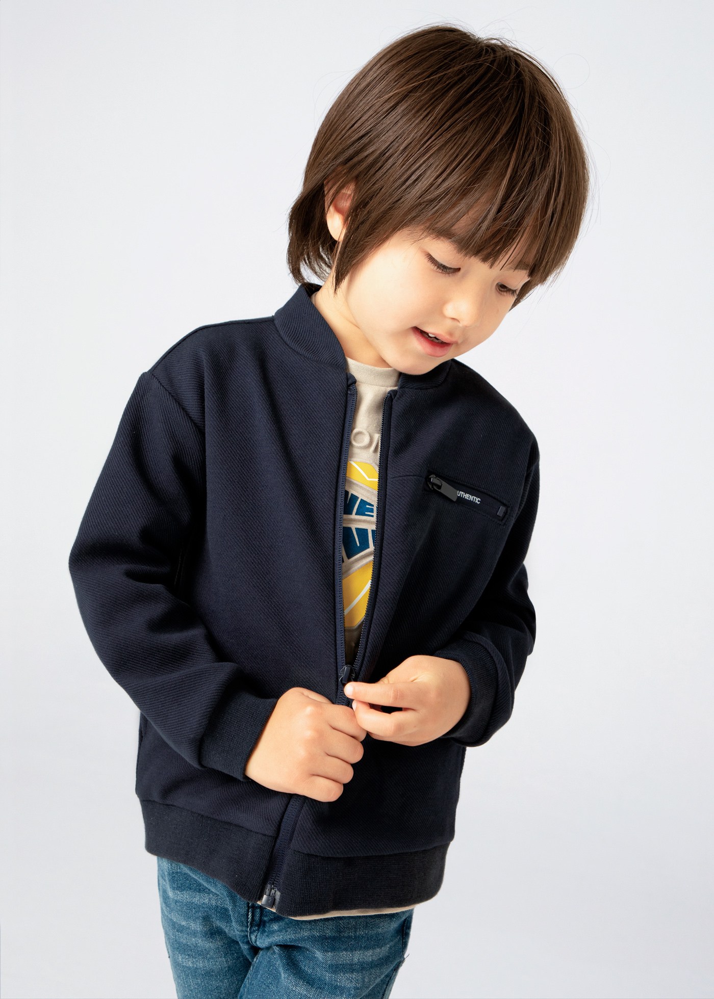 Boy Zip Baseball Jacket