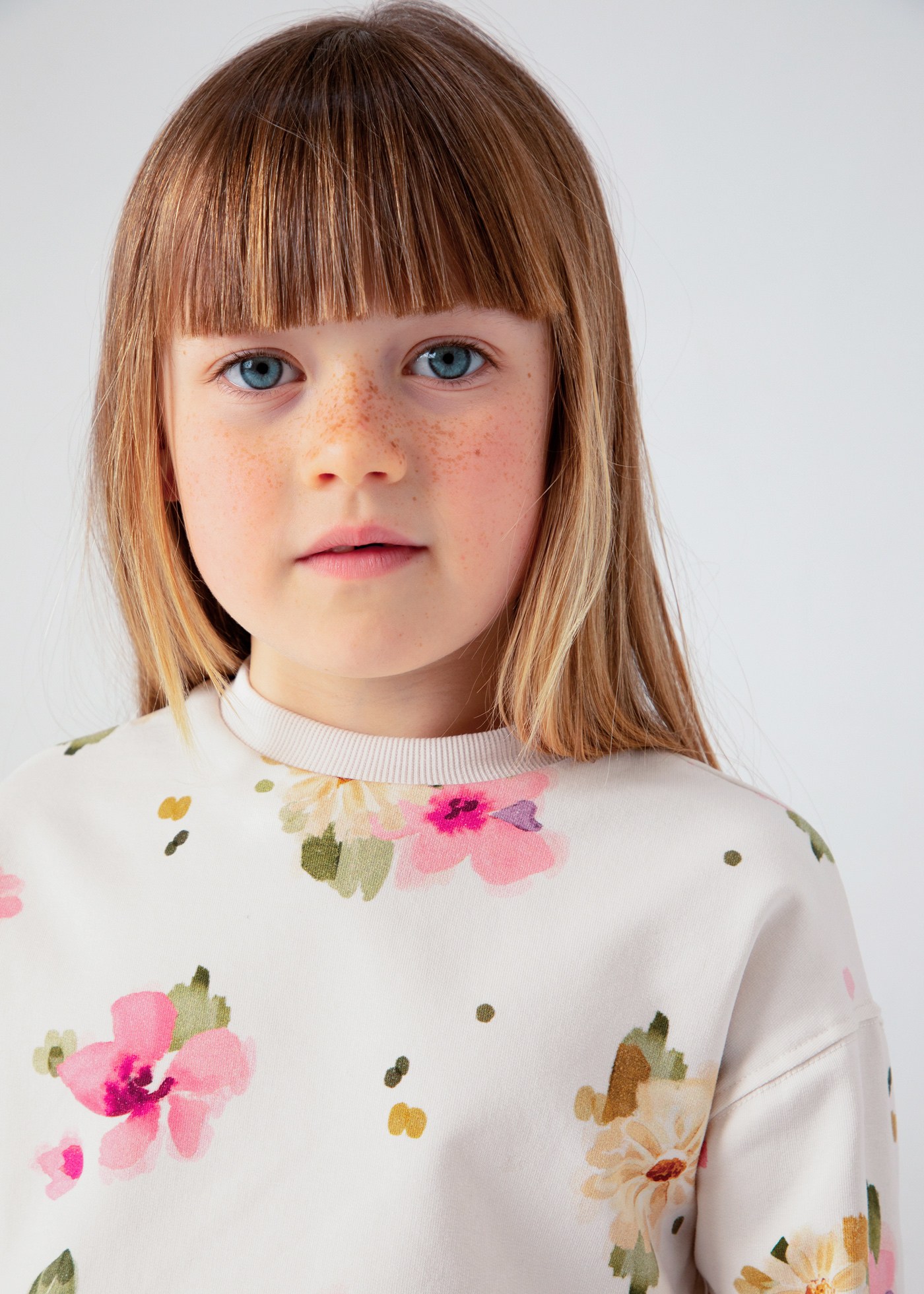 Felpa fiori bambina