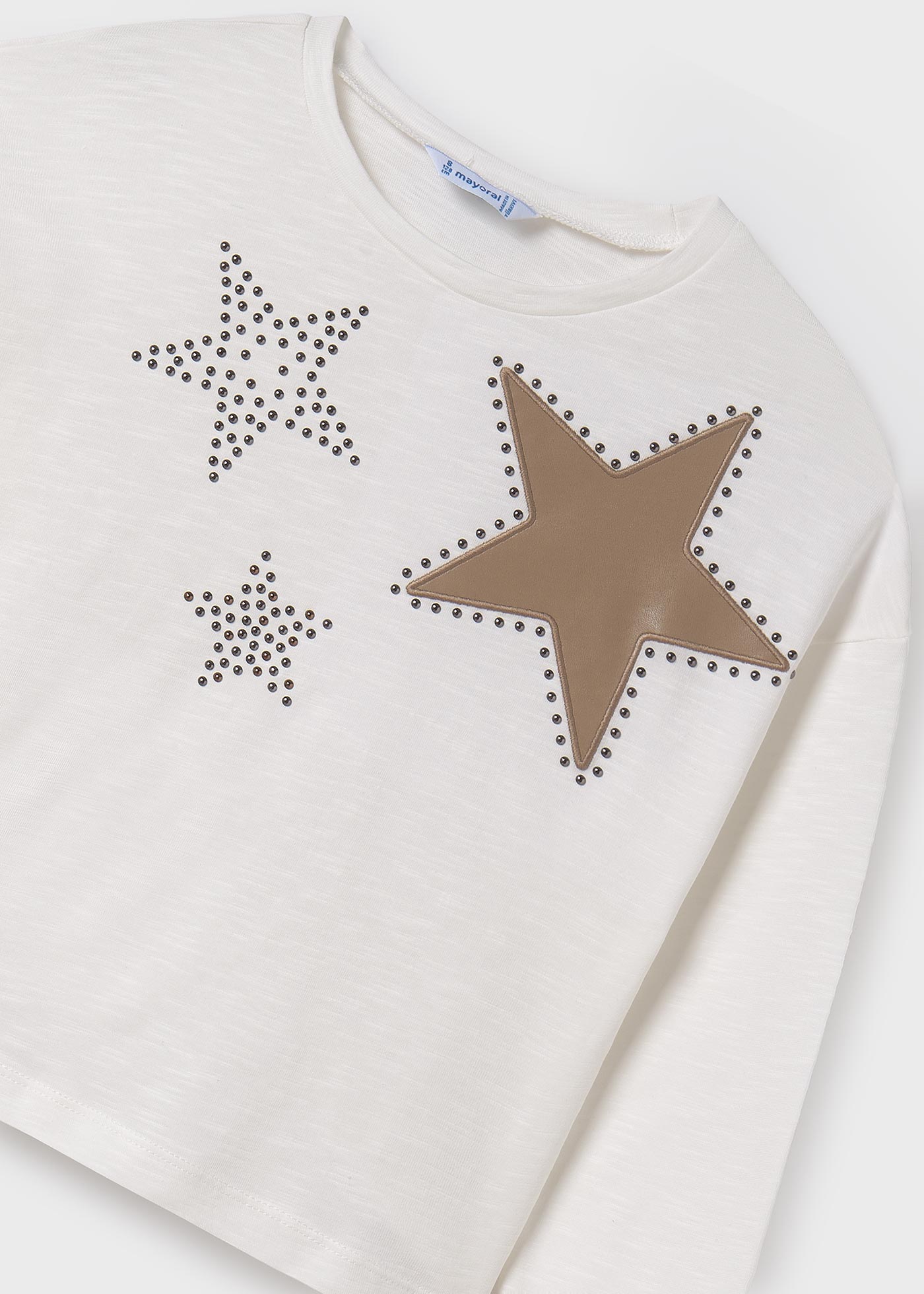 T-shirt détails strass fille