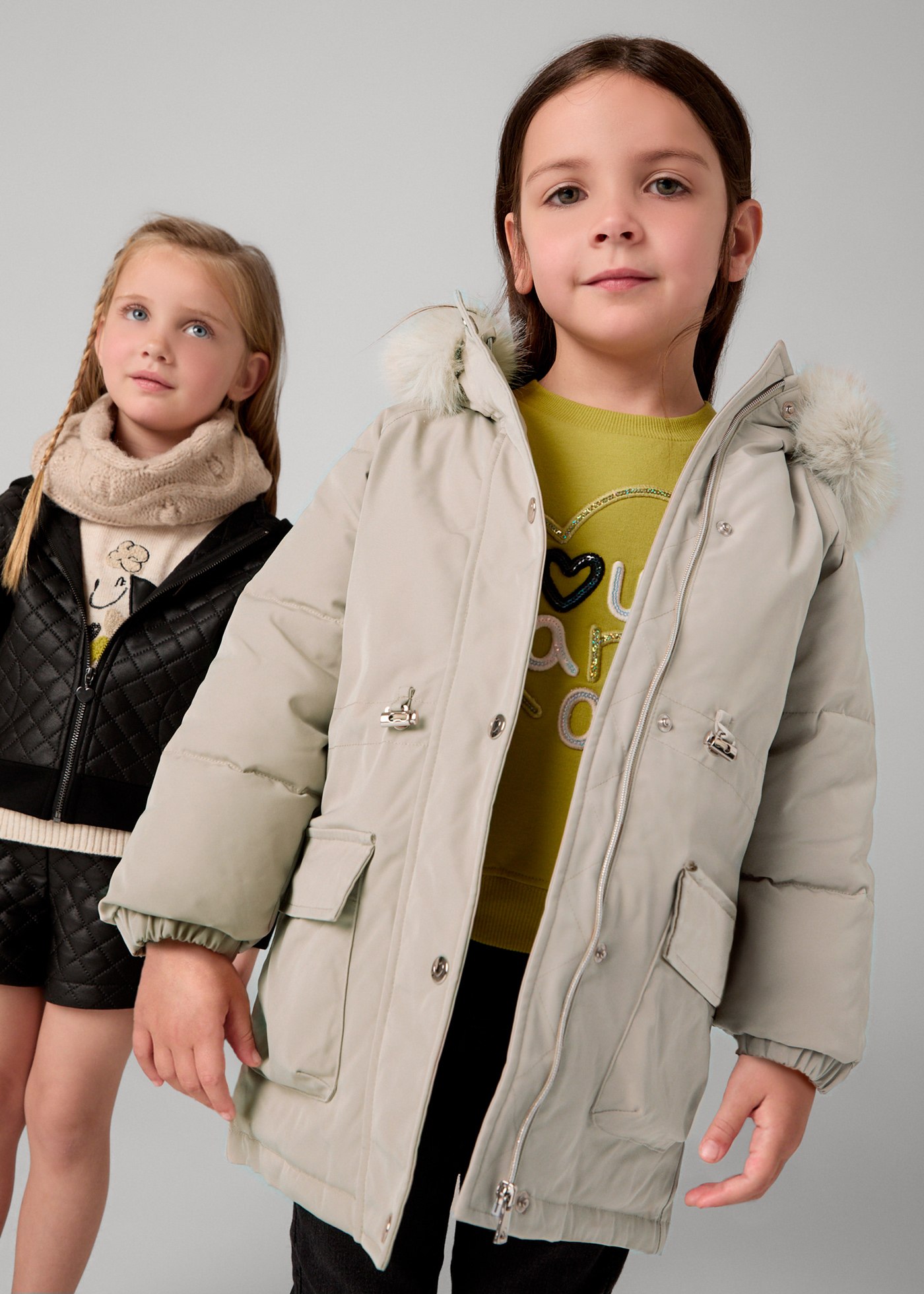 Giaccone parka bambina