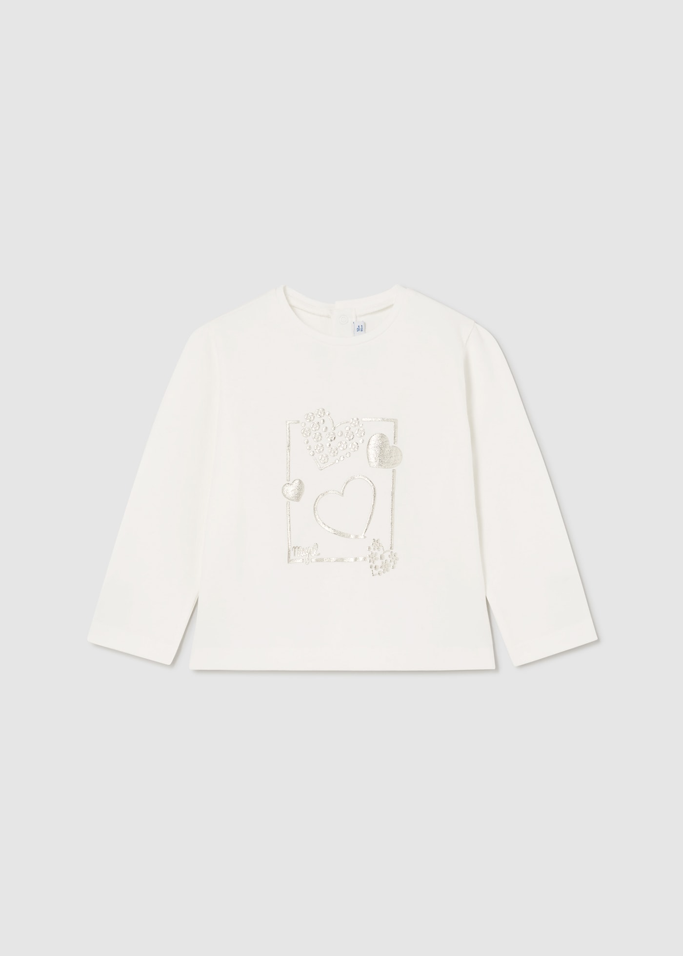 Camiseta básica corazones bebé