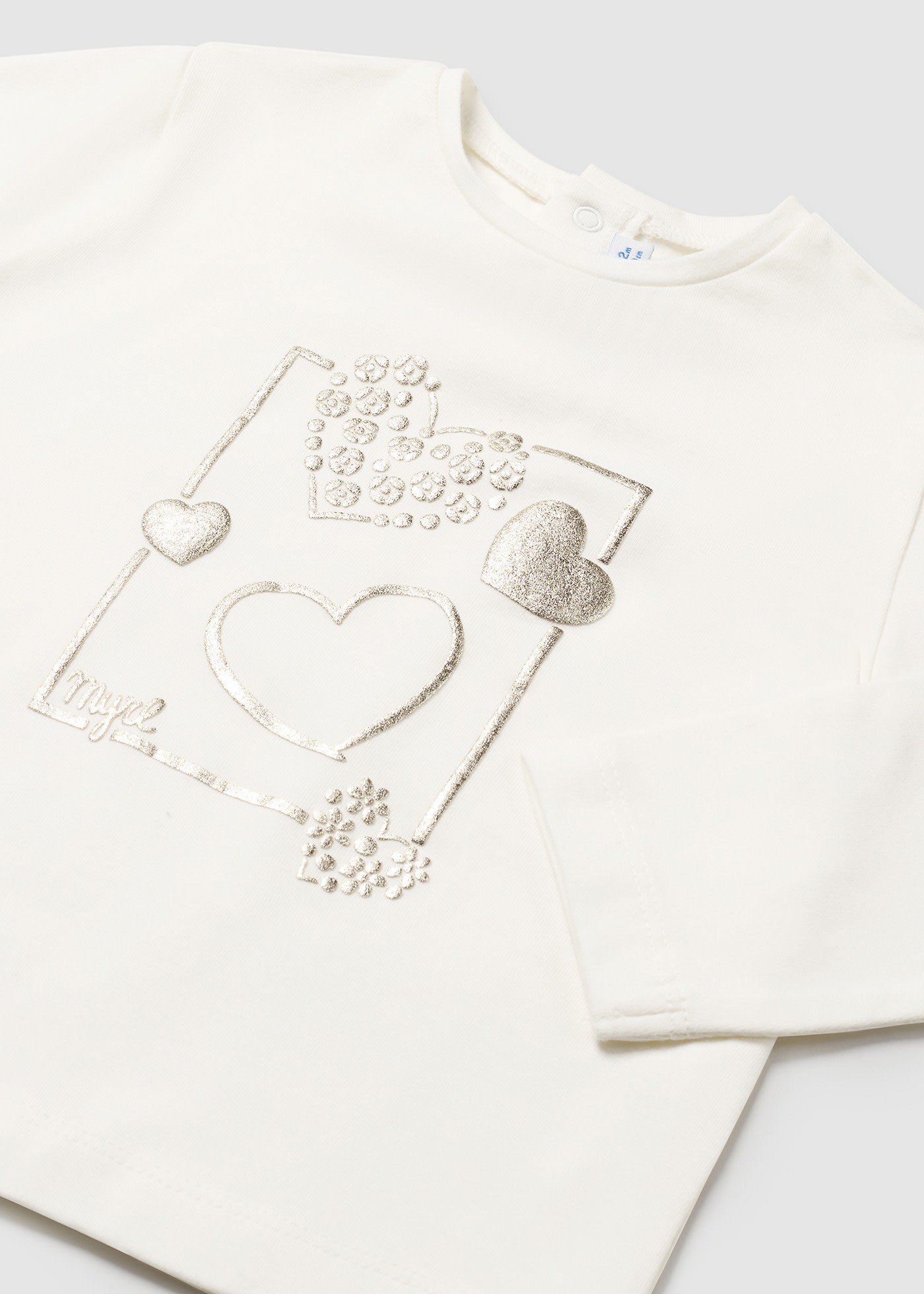 T-shirt basique cœurs bébé