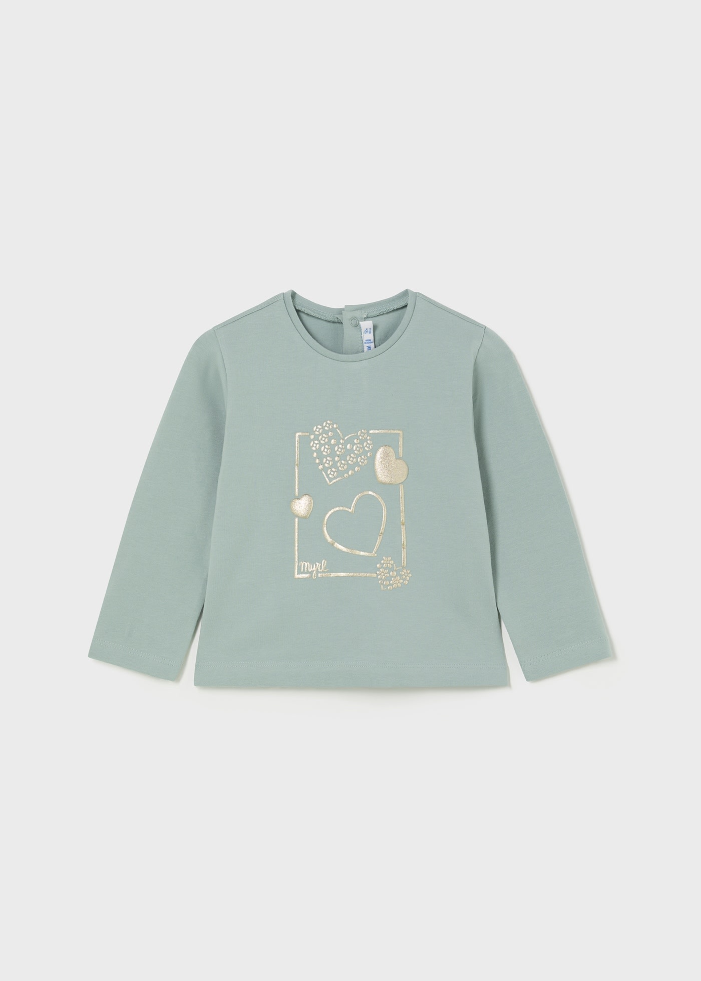 Camisola básica corações bebé