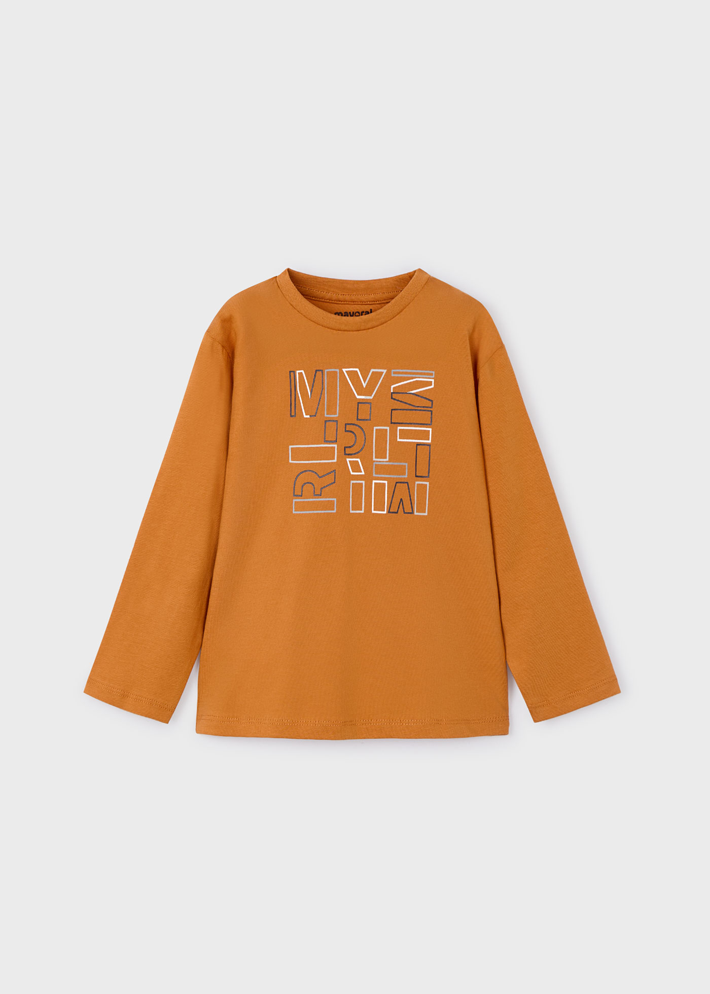 Basic t-shirt with lettering for boys