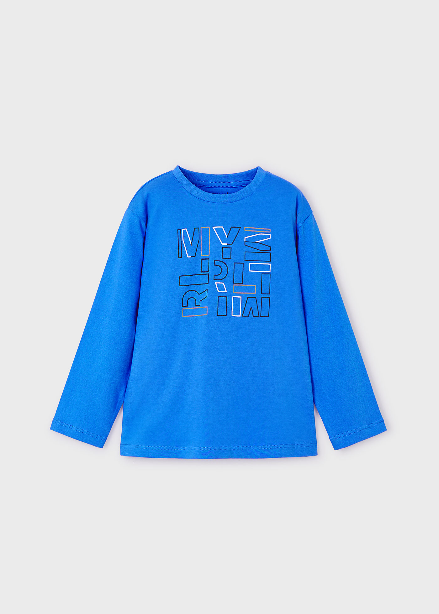 Basic t-shirt with lettering for boys