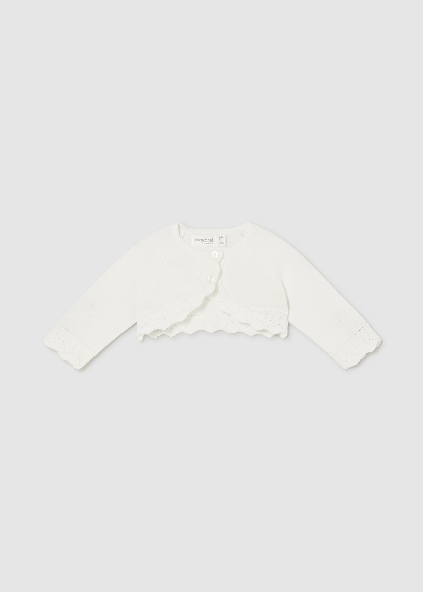 Cardigan in maglia neonata