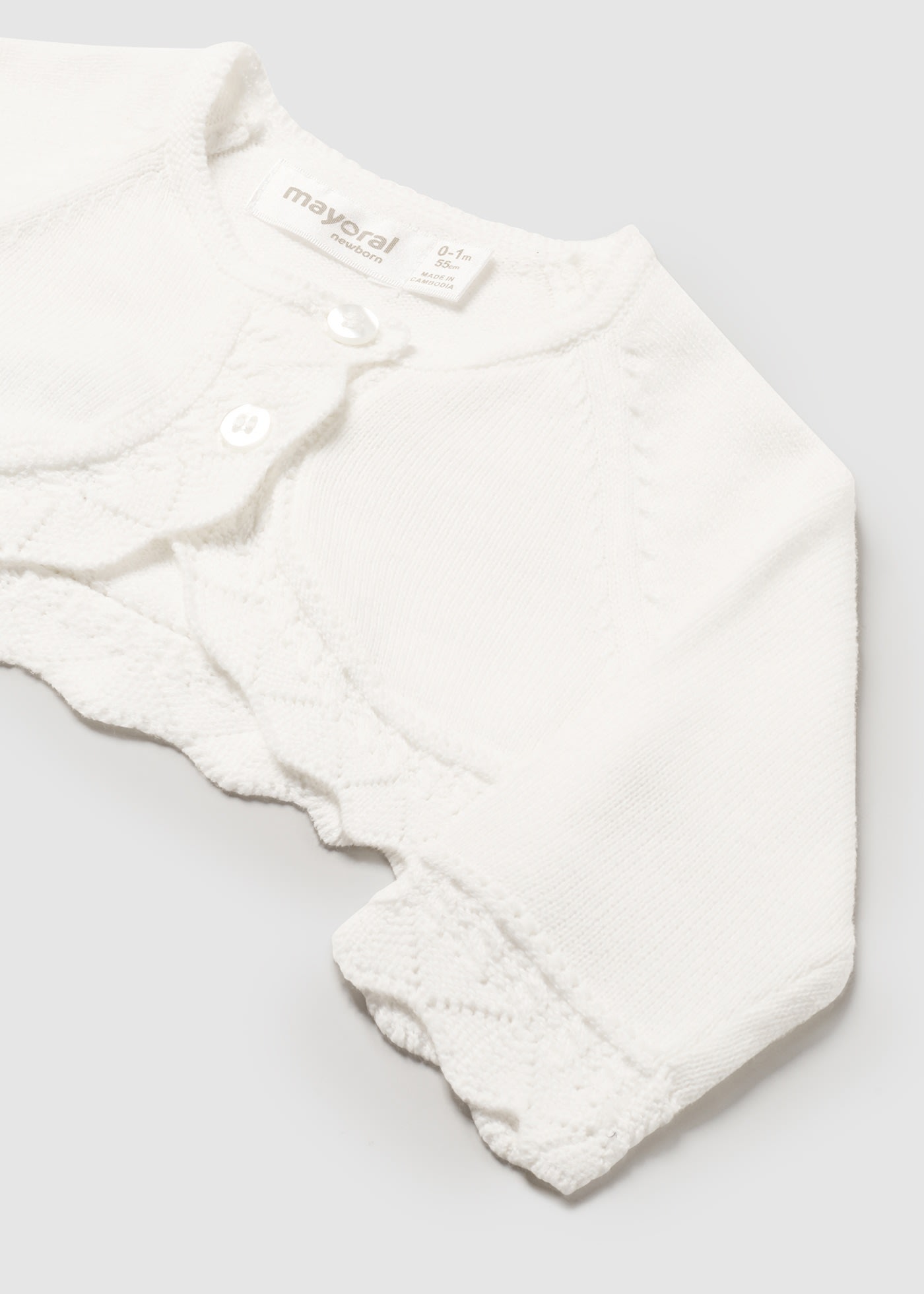 Cardigan in maglia neonata