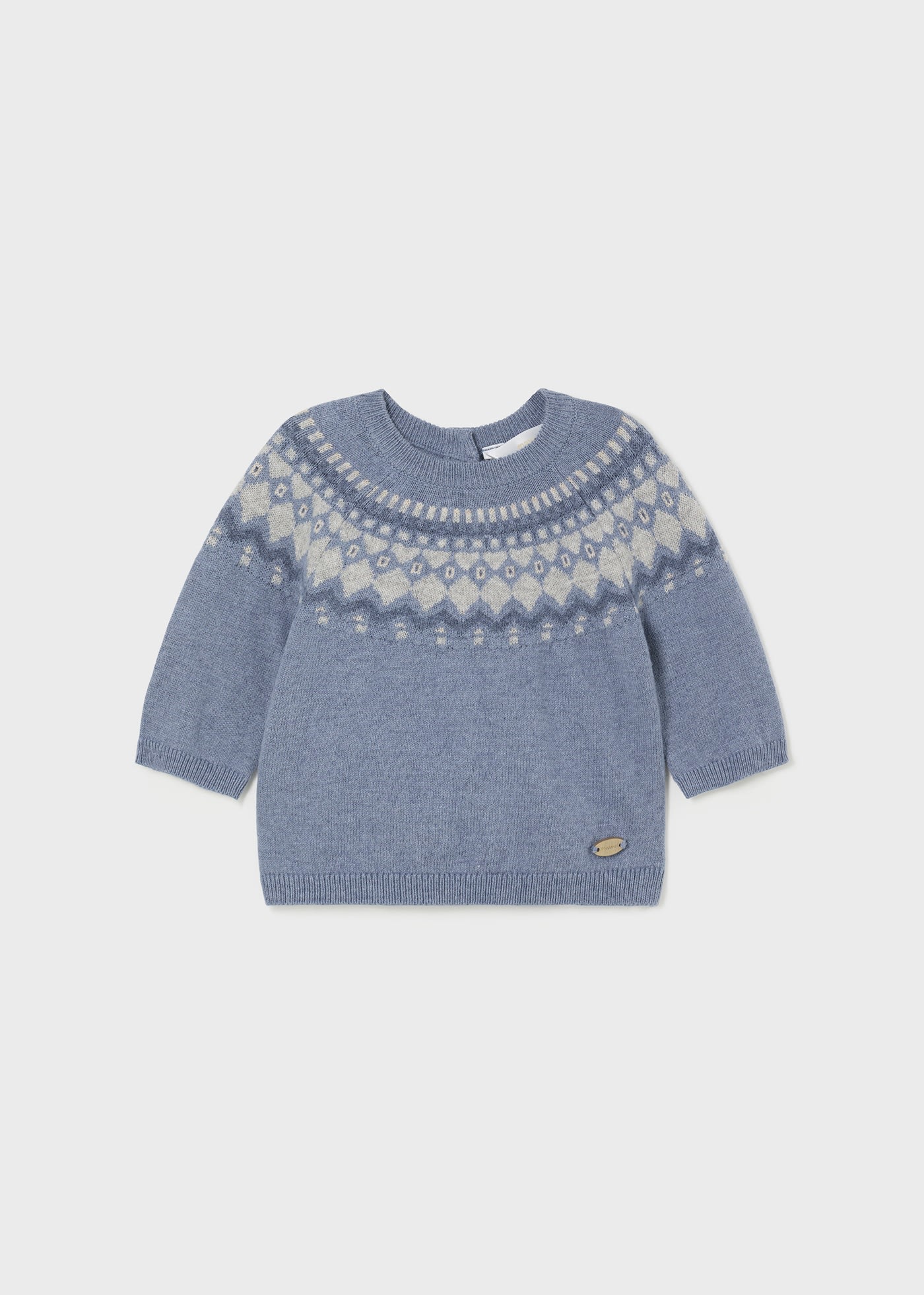 Newborn Boy Jacquard Jumper