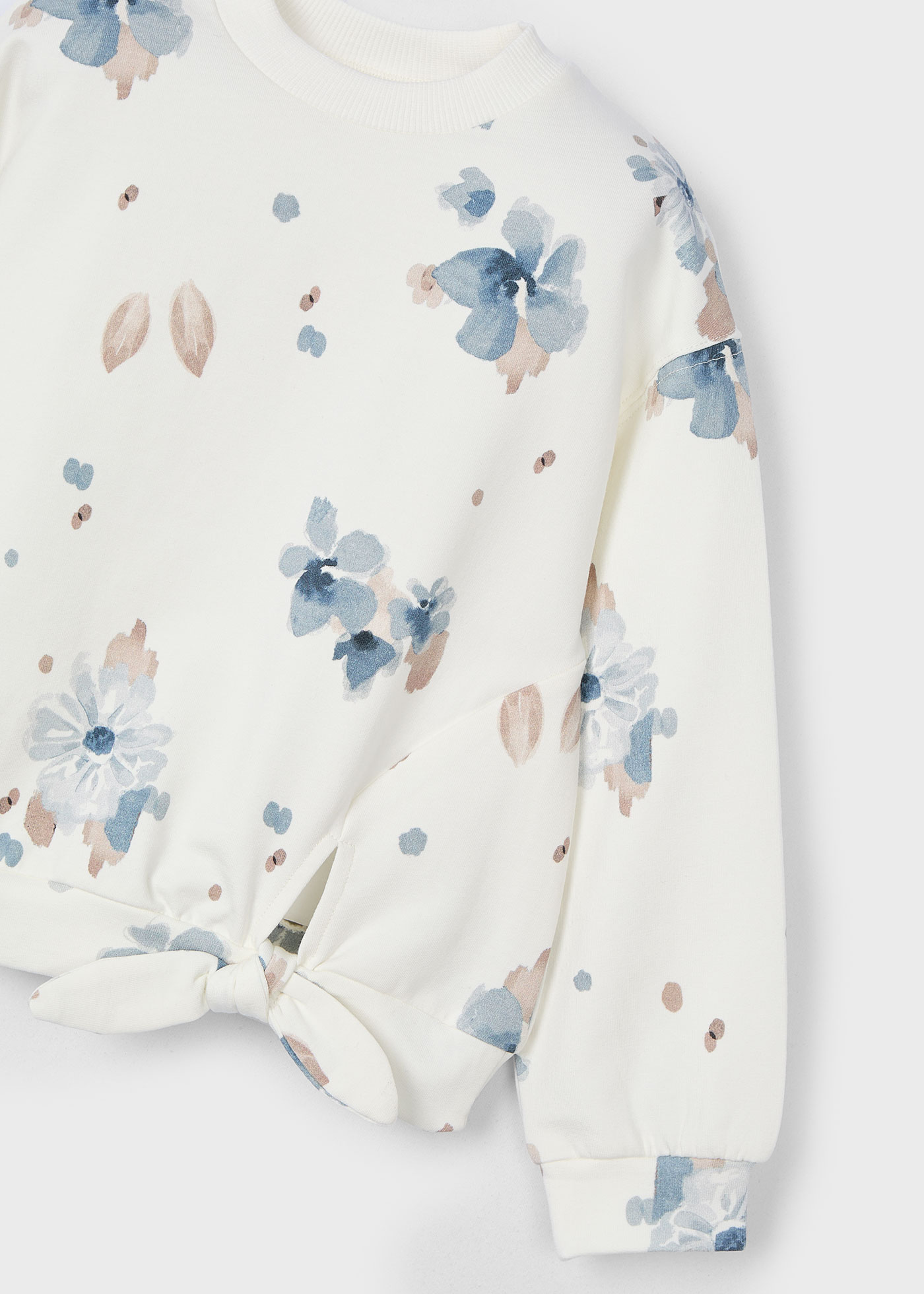 Sweat fleurs fille