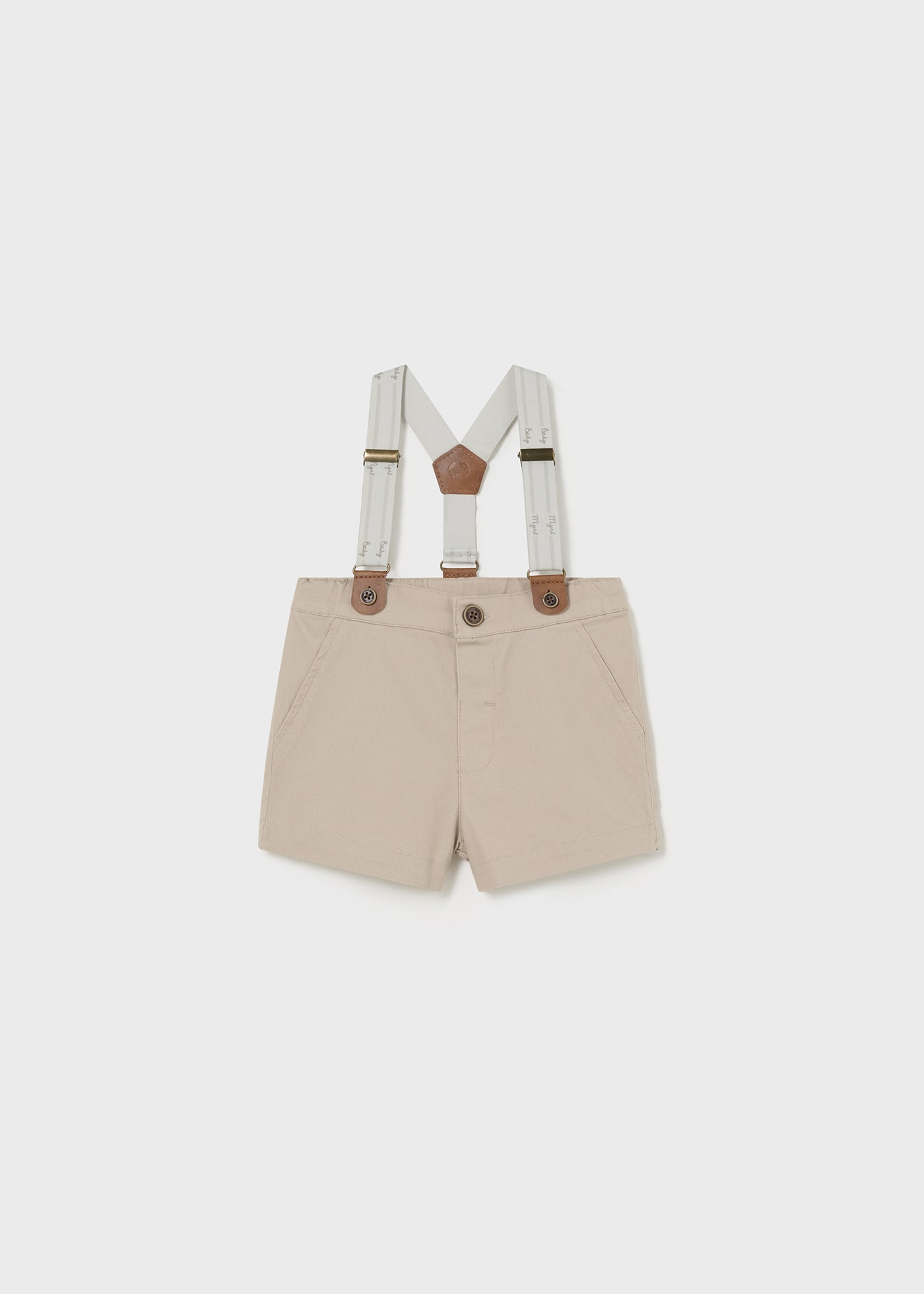 Baby Pique Shorts with Straps