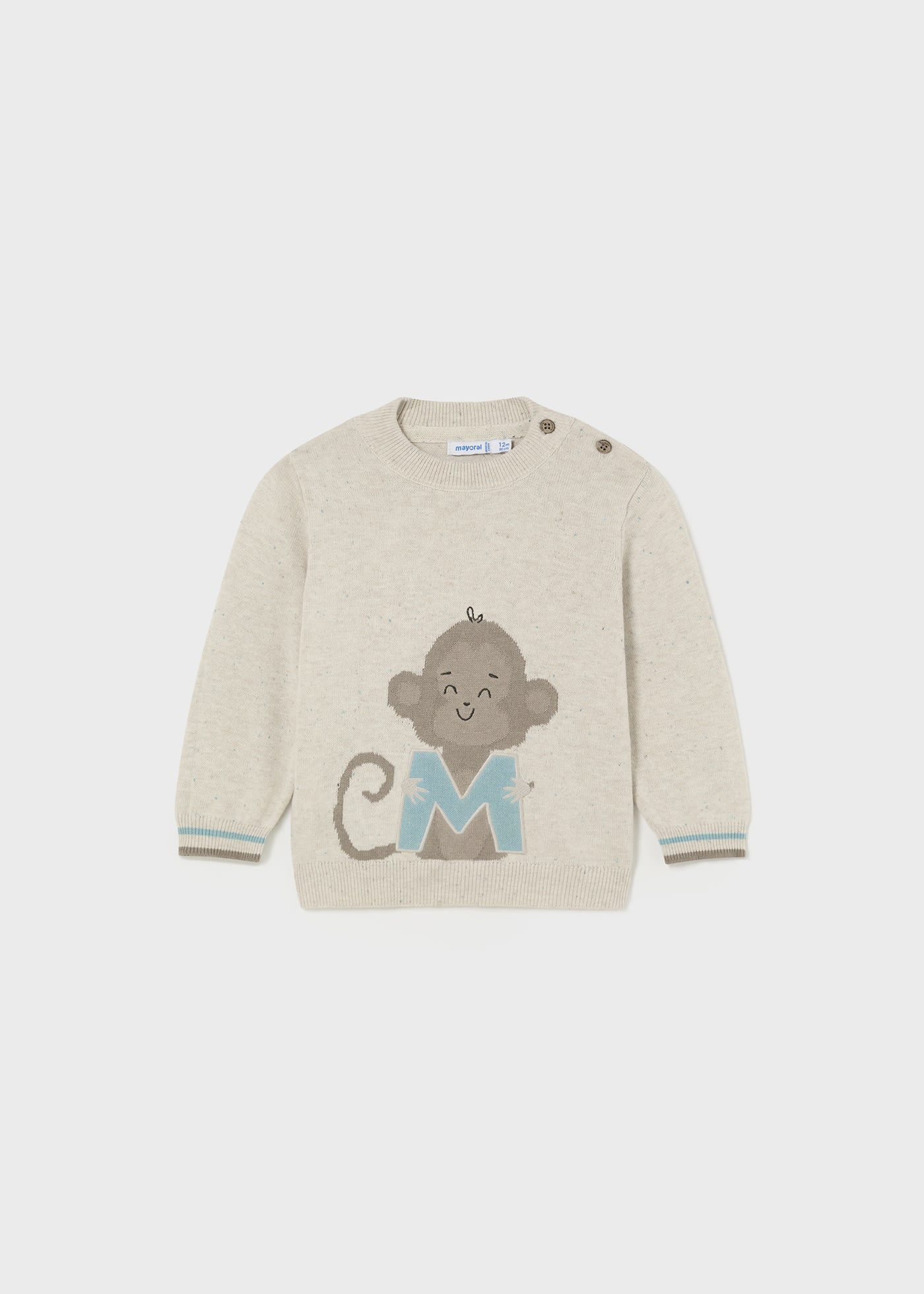 Baby Monkey Appliqué Jumper