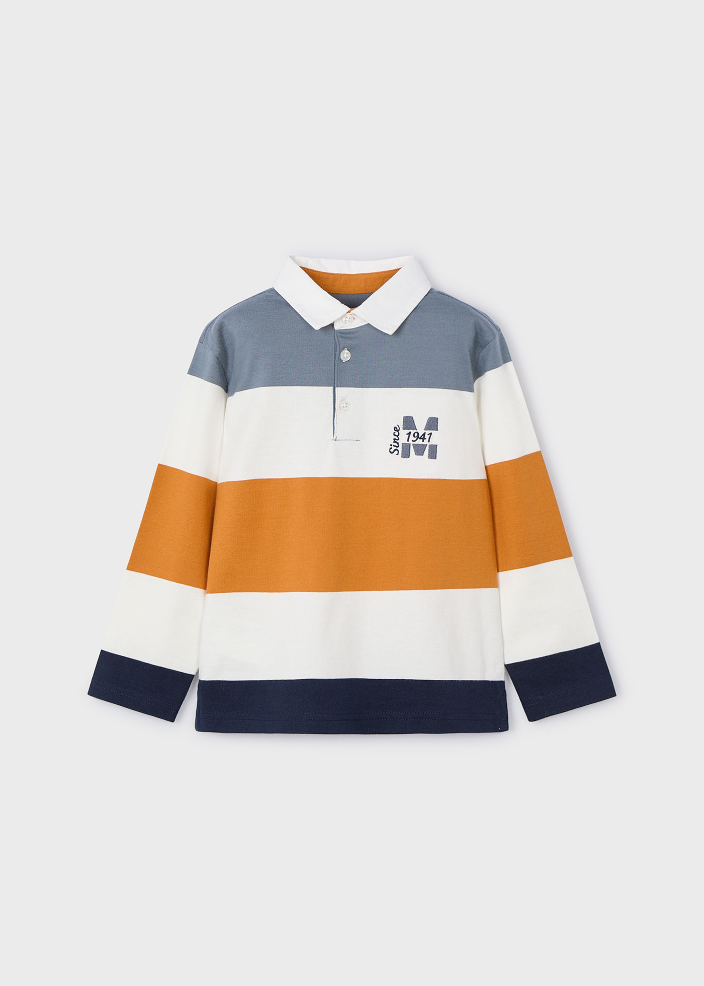 Boy Striped Rugby Polo