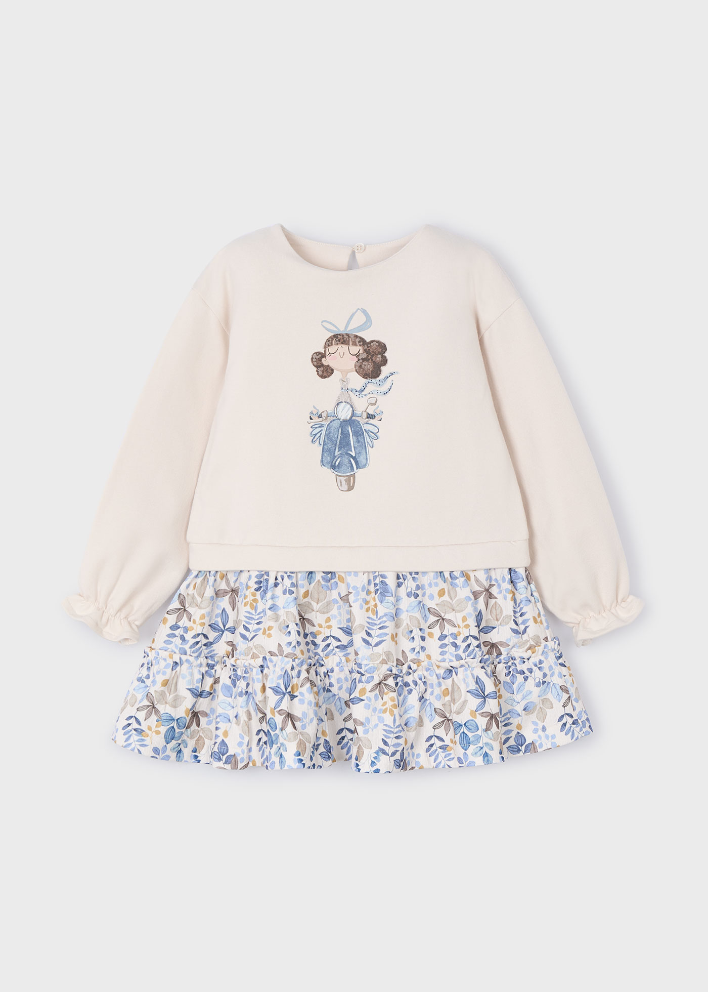 Robe combinée fille