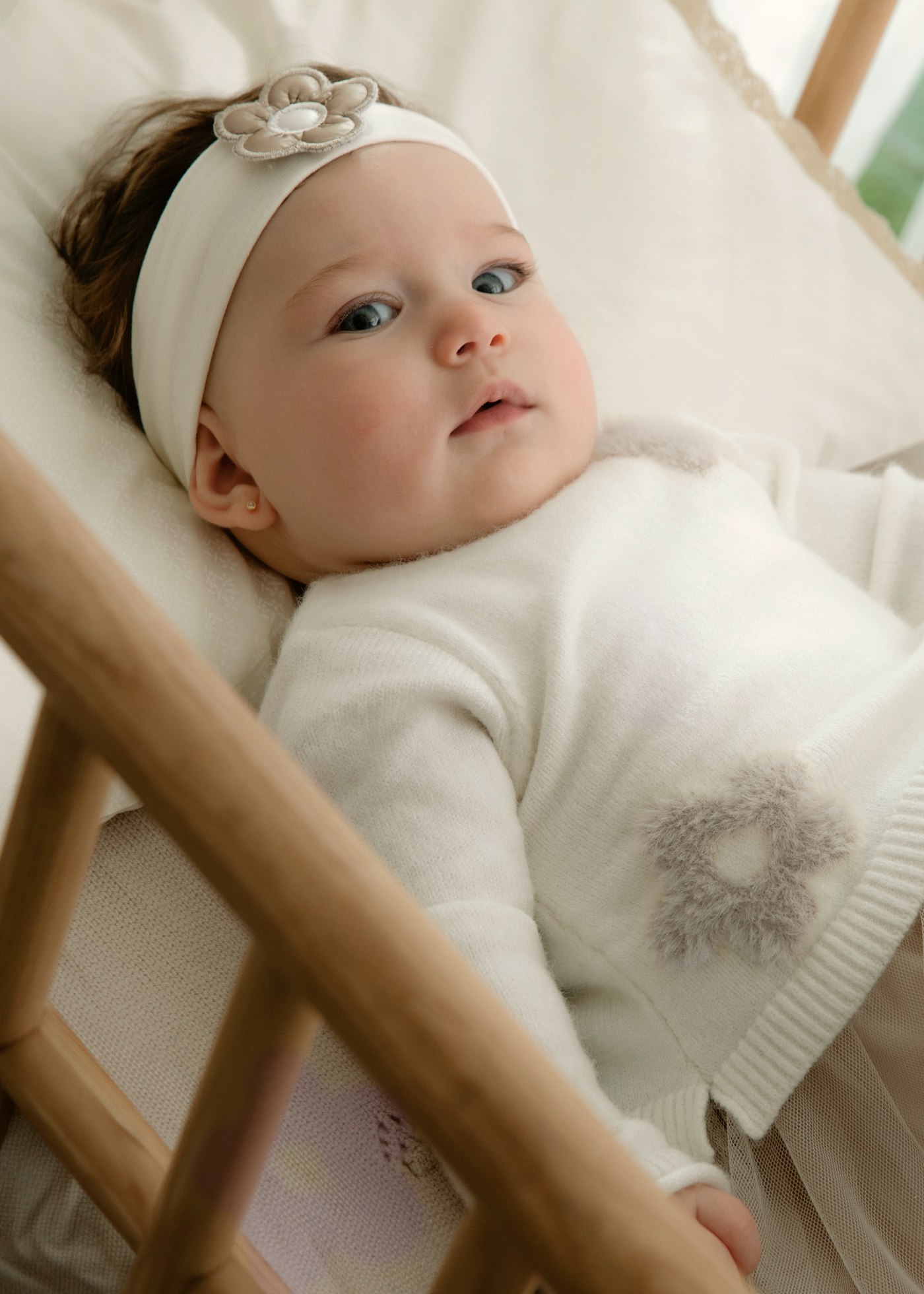 Newborn Girl Combined Tulle Dress