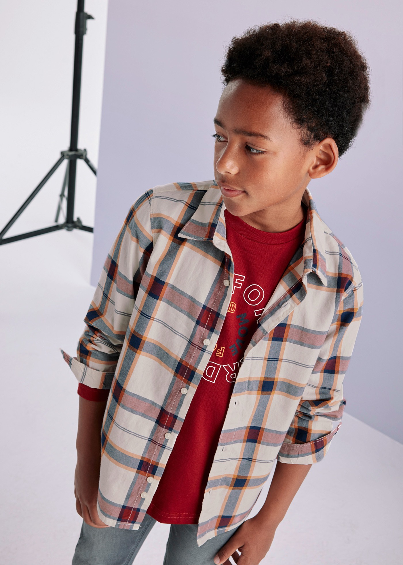 Plaid shirt for boys