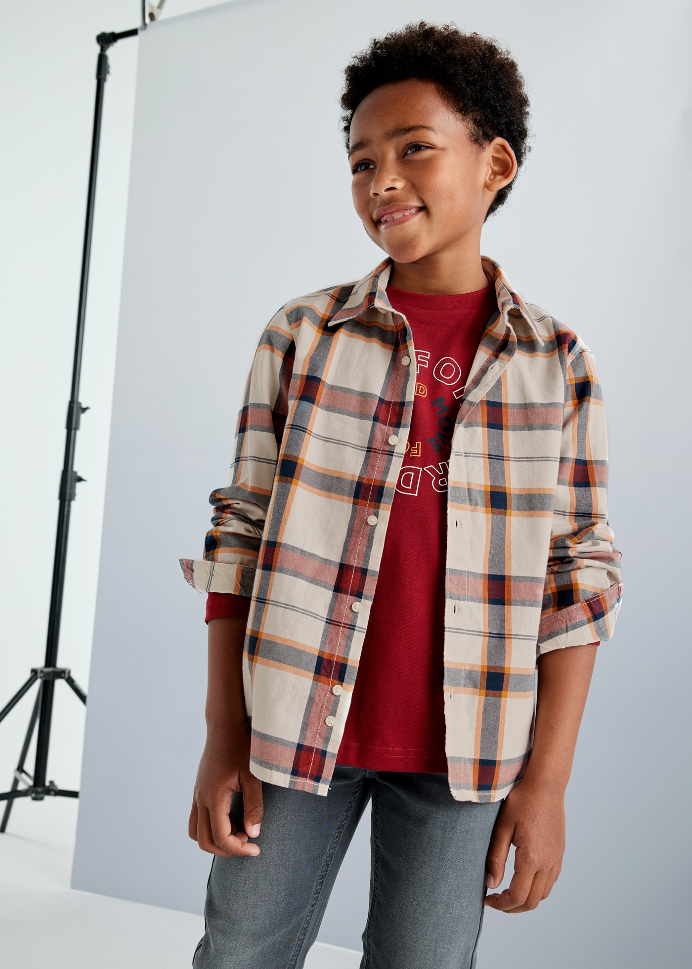 Plaid shirt for boys