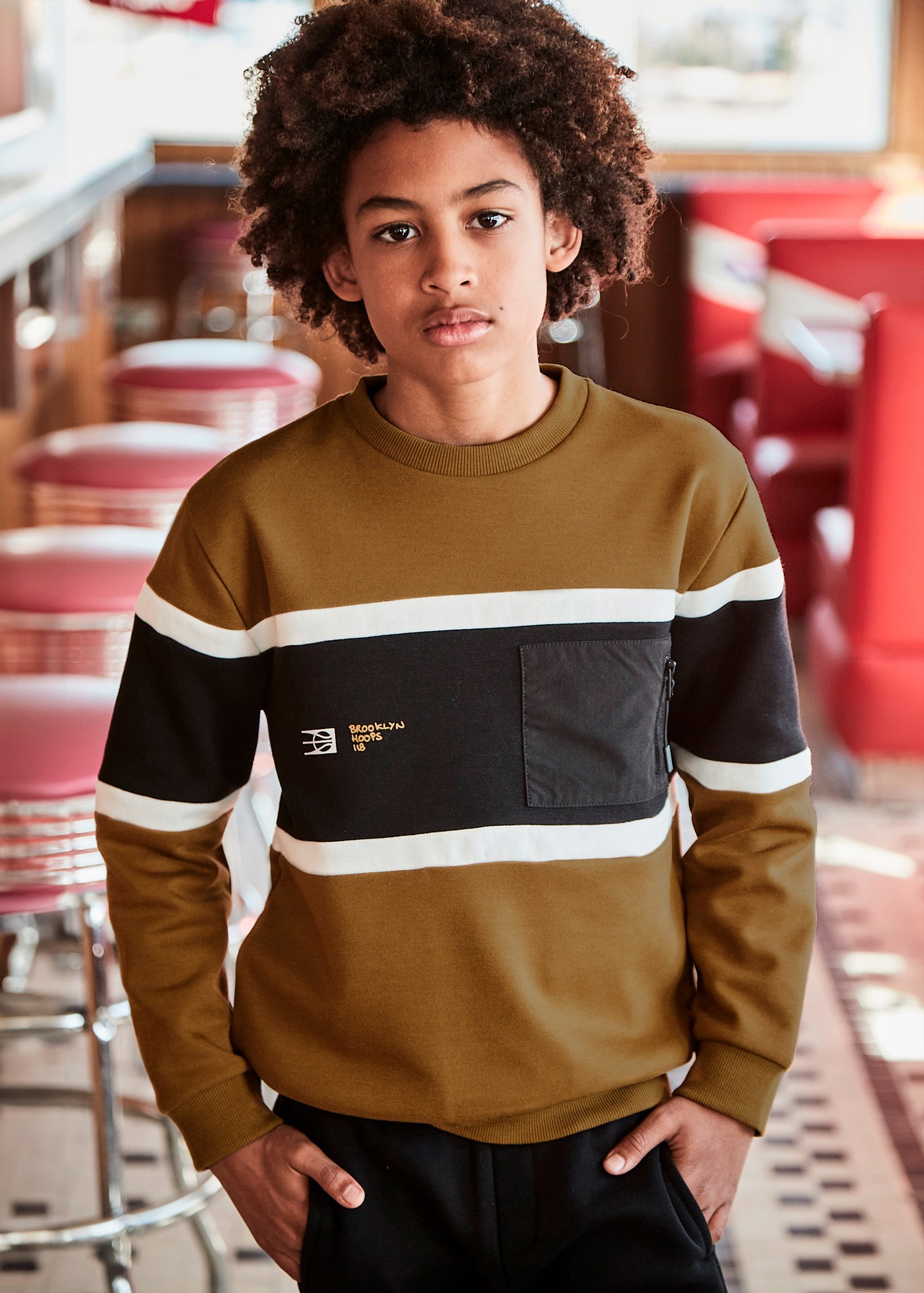 Color block sweatshirt hotsell