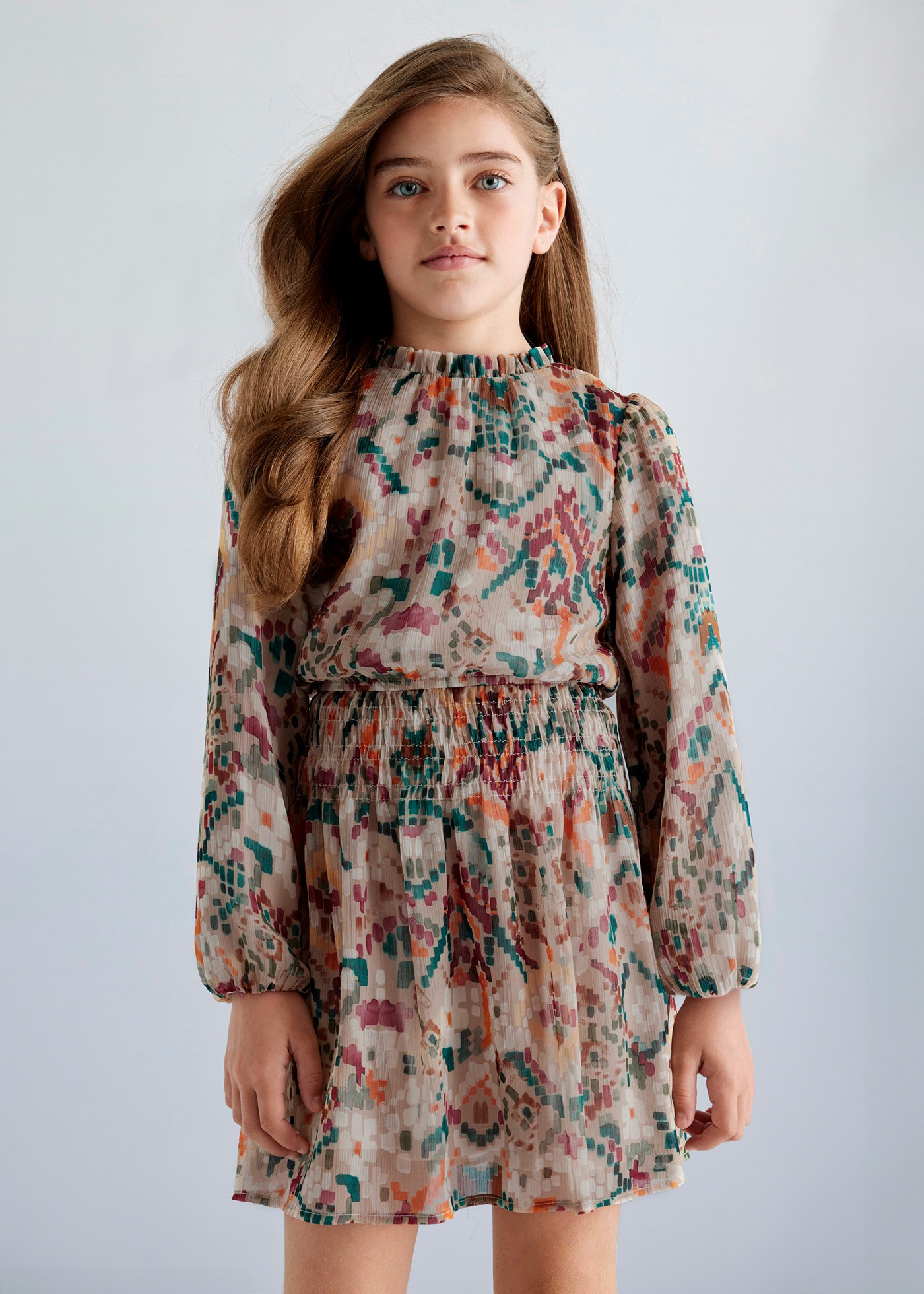 Rochie cu imprimeu fata