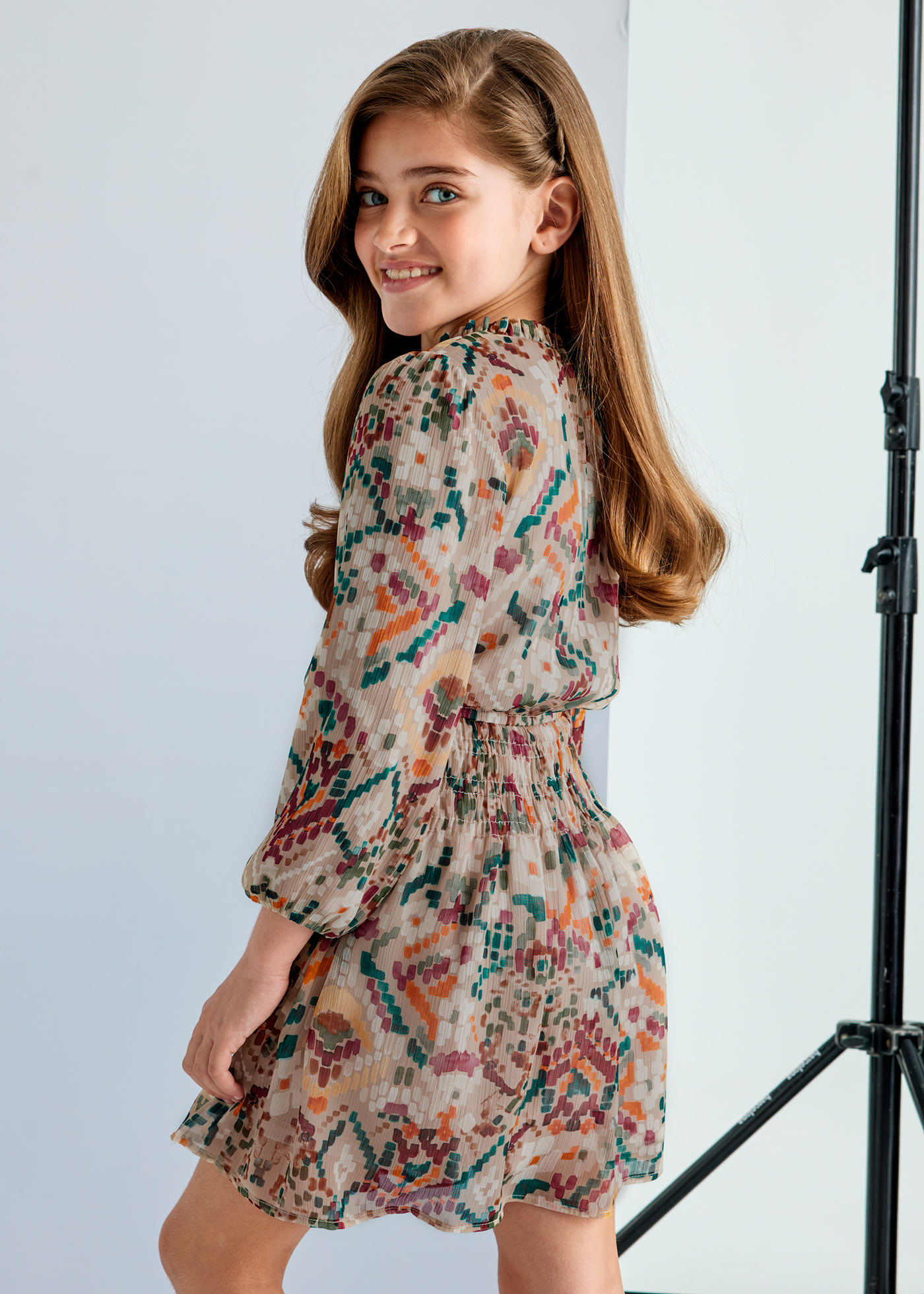 Rochie cu imprimeu fata