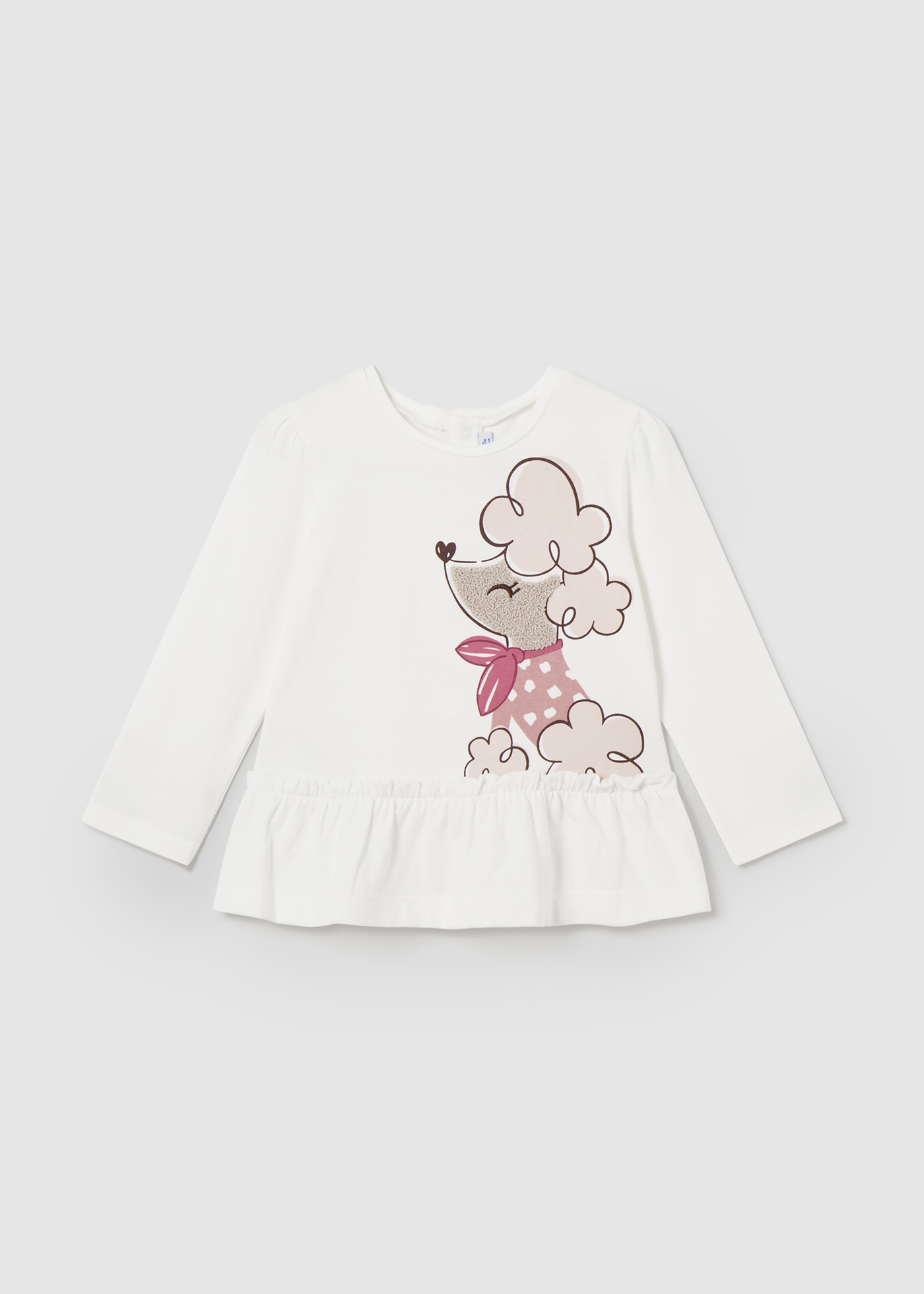 Camisola folhos bebé