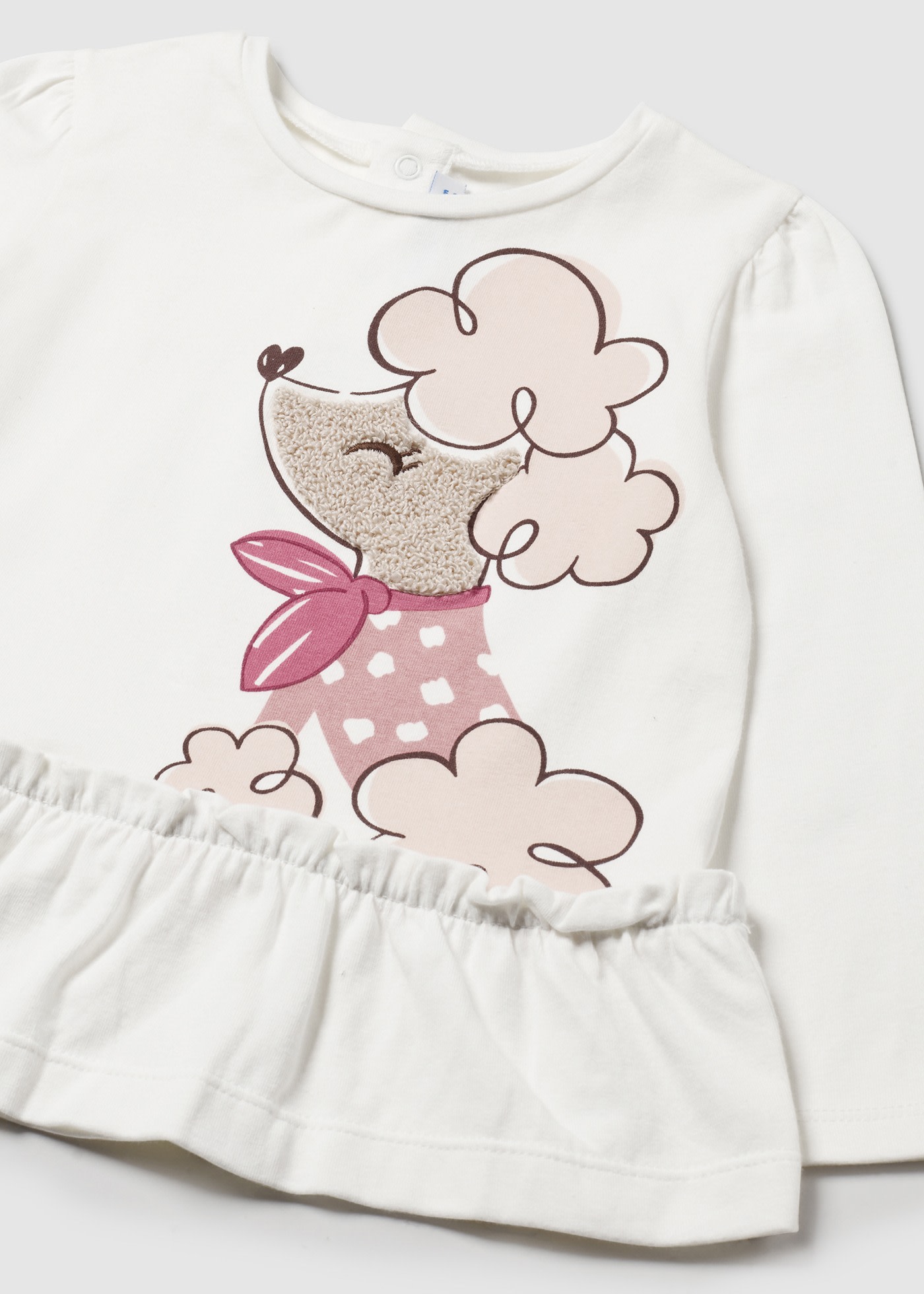 Camisola folhos bebé