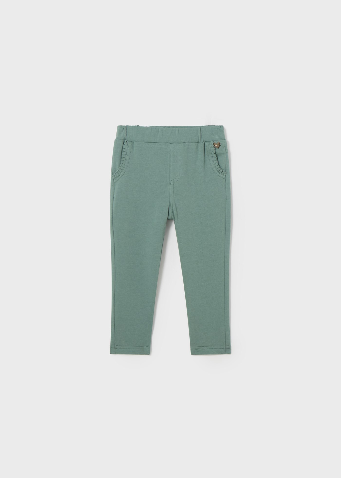 Pantalone felpa jeggings neonata