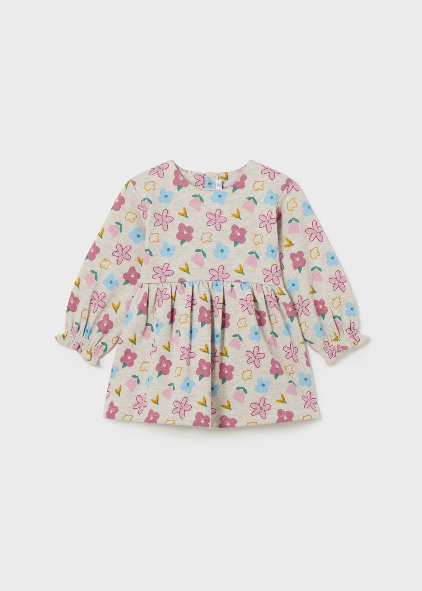 Robe imprimée en molleton bébé