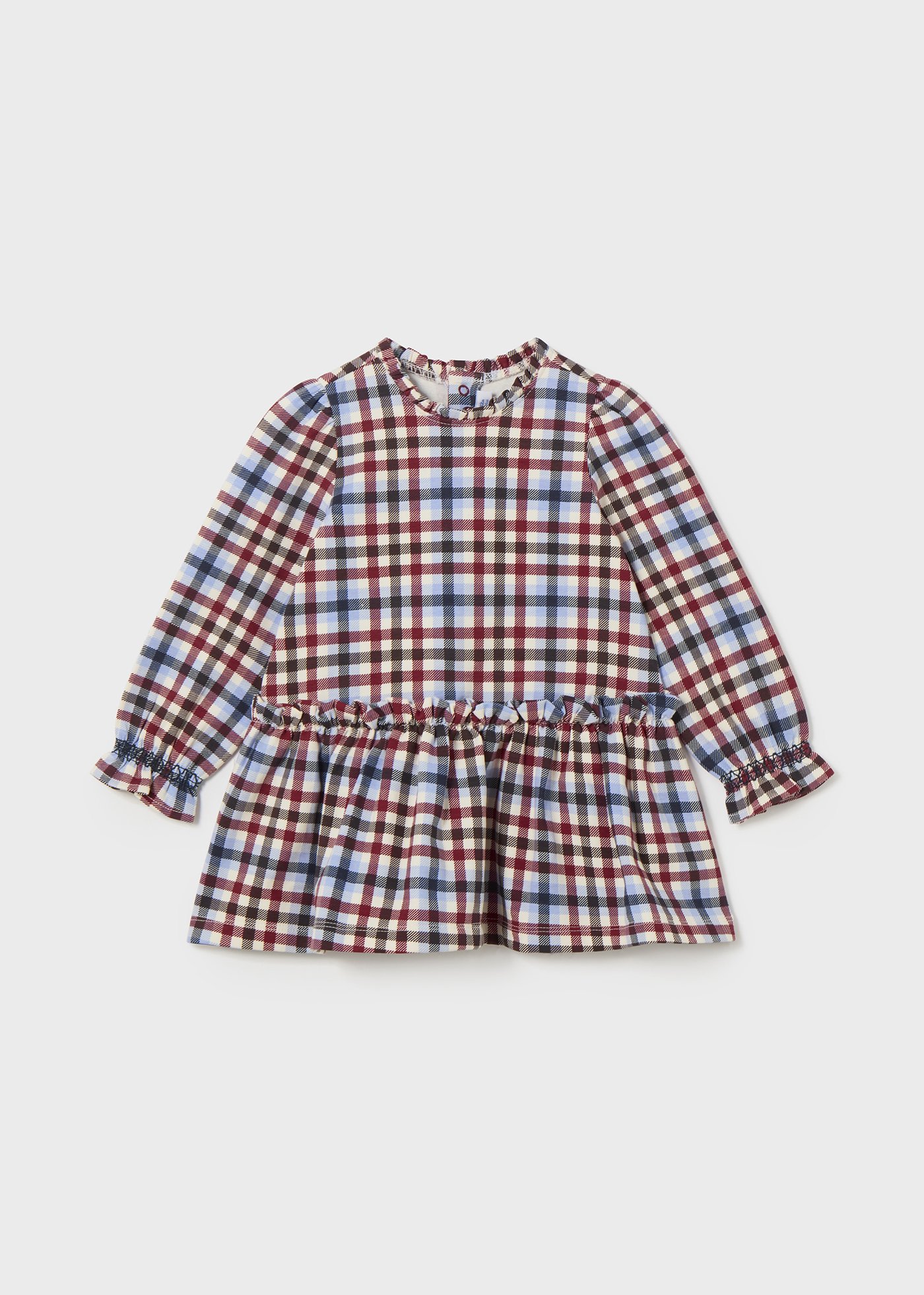 Robe tricotée à carreaux bébé