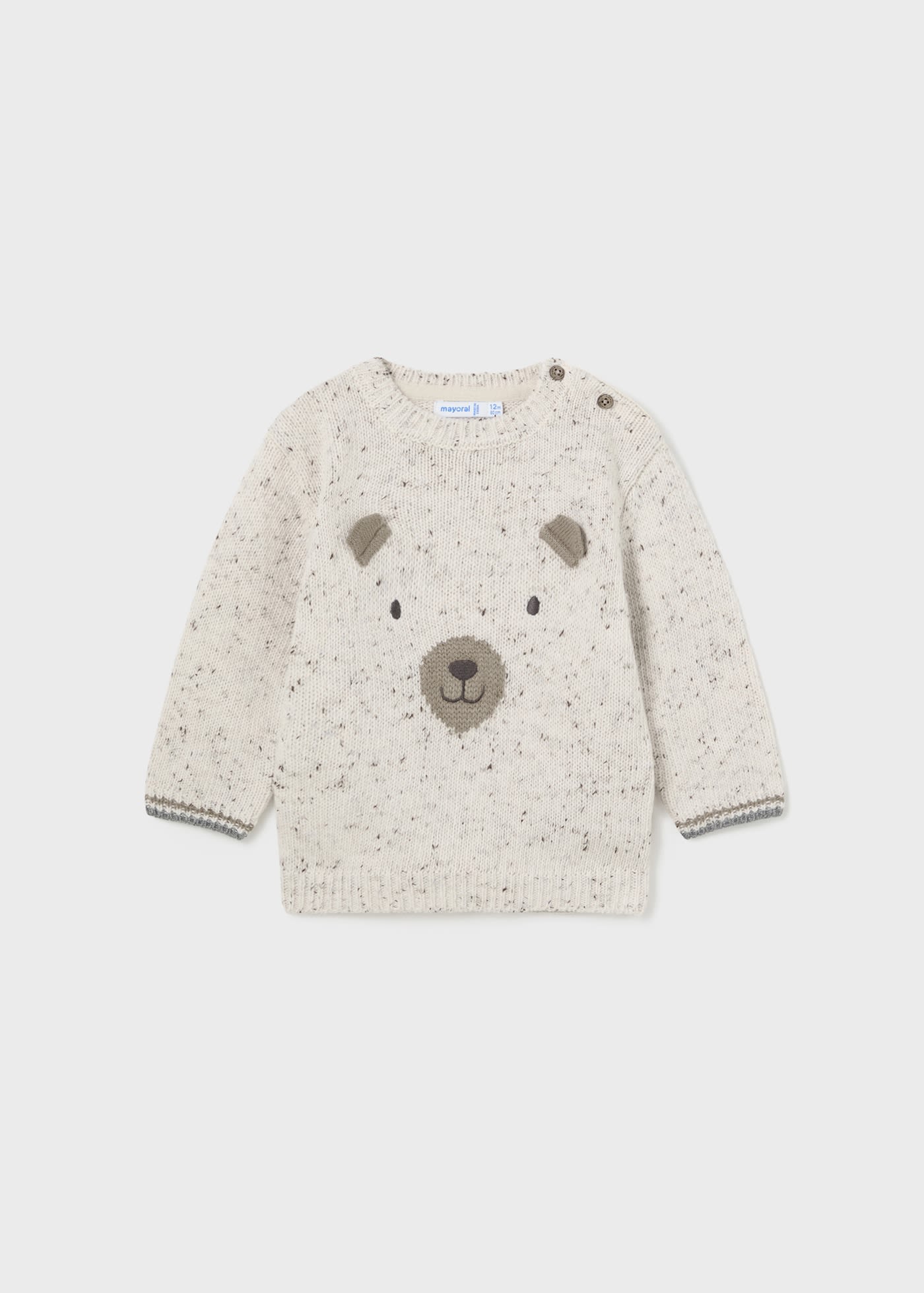 Sweter niemowlęcy z misiem