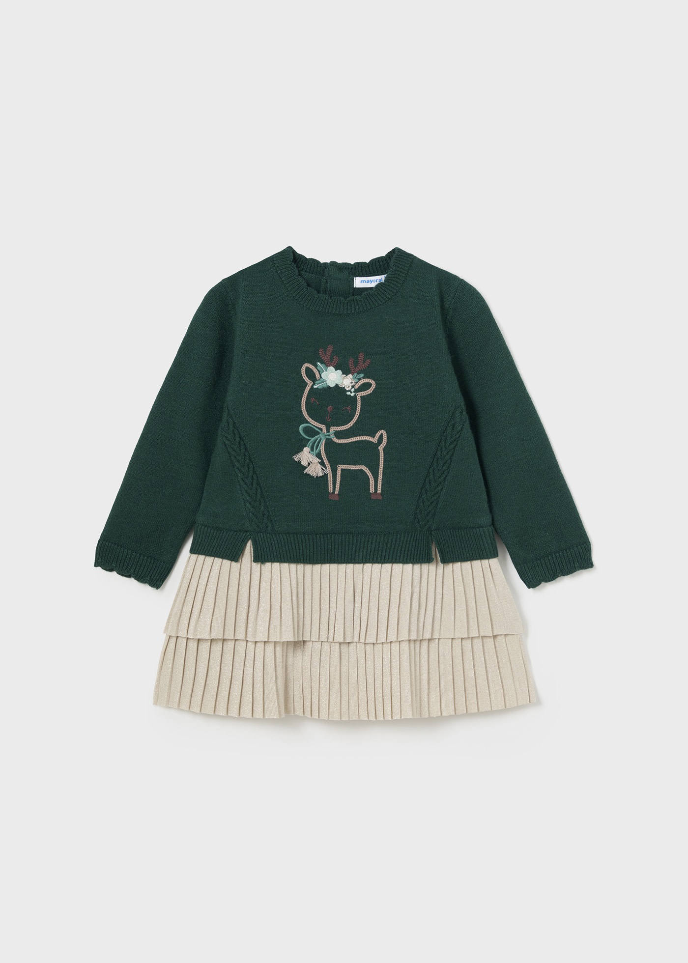 Baby Combined Tricot Dress