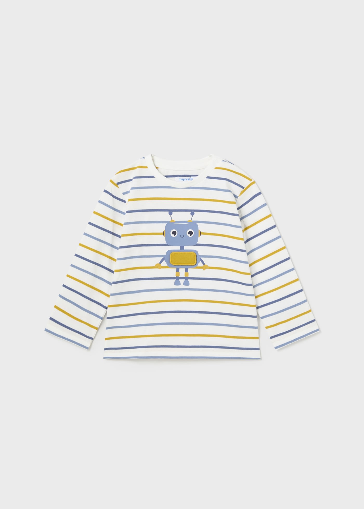 Baby Striped Appliqué T-shirt