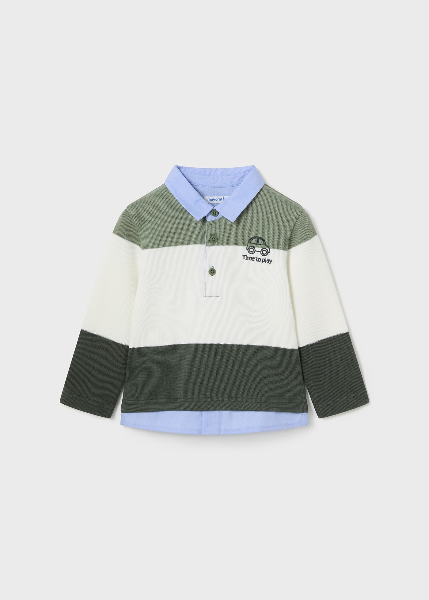 Polo à blocs de couleurs bébé