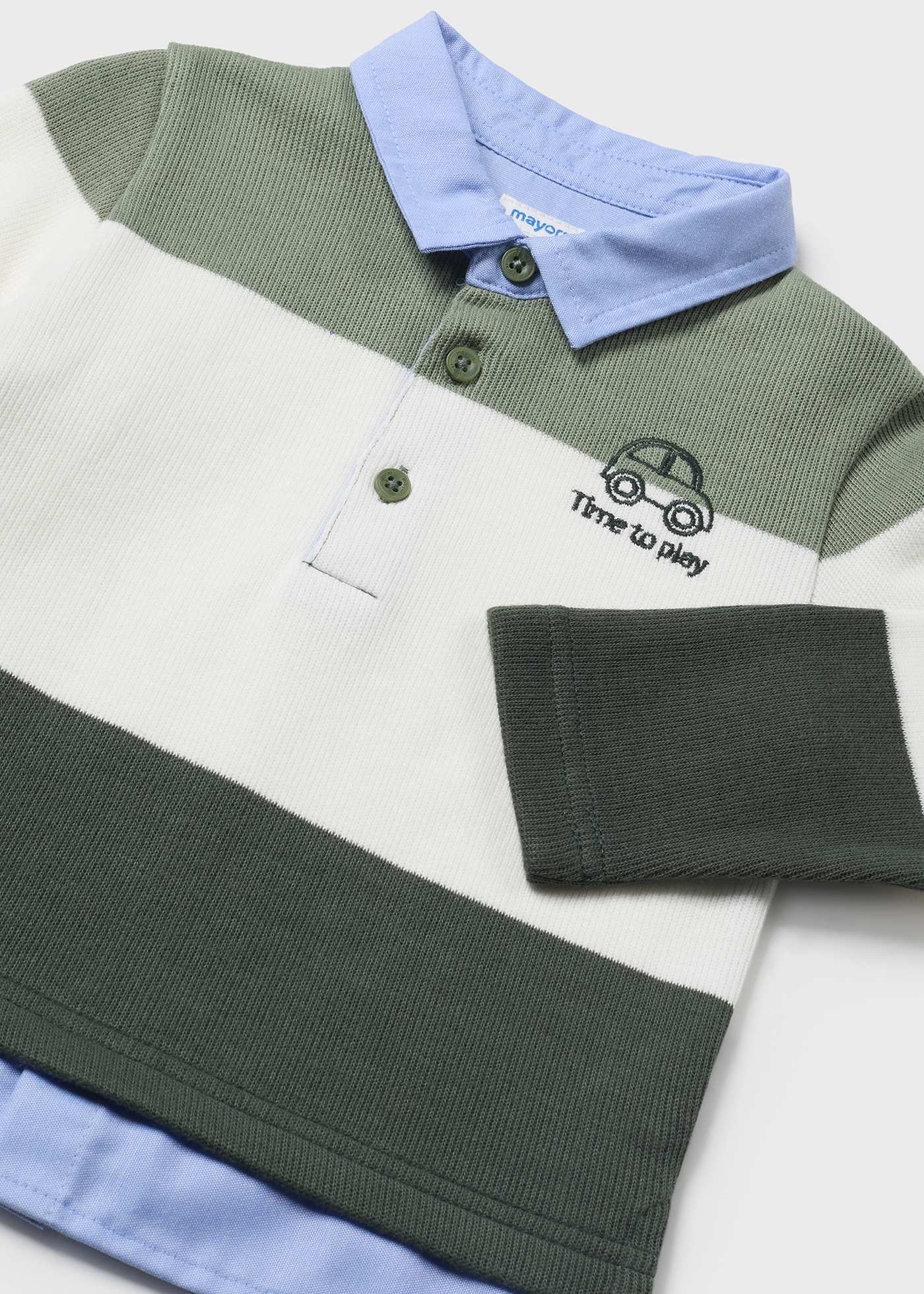 Polo à blocs de couleurs bébé