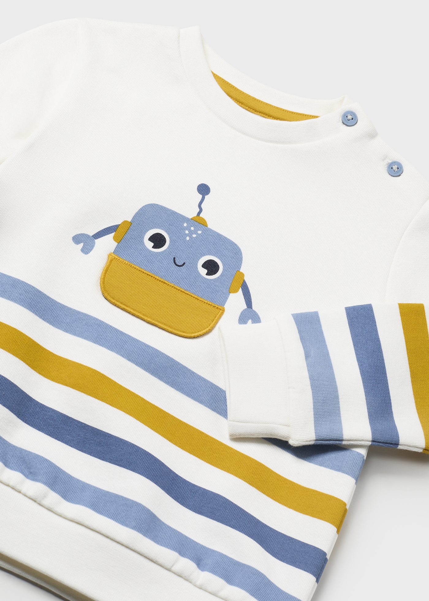 Baby Striped Appliqué Jumper